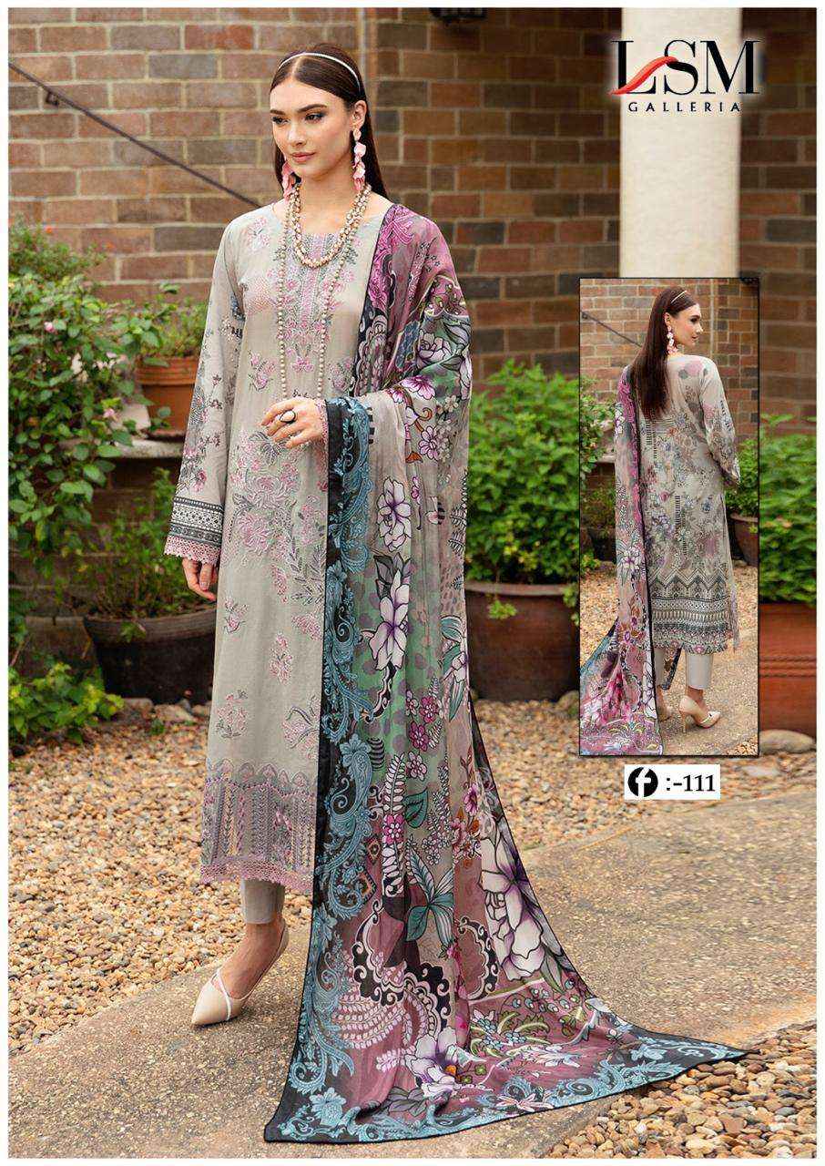 LSM GALLERIA FIRDOUS QUEEN LAWN VOL 11 PAKISTANI DRESS MATERIAL ( 6 PCS CATALOG )