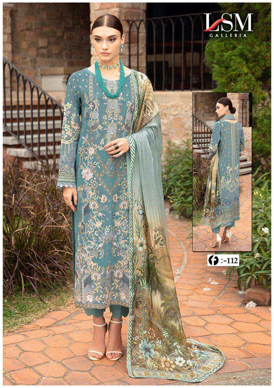 LSM GALLERIA FIRDOUS QUEEN LAWN VOL 11 PAKISTANI DRESS MATERIAL ( 6 PCS CATALOG )