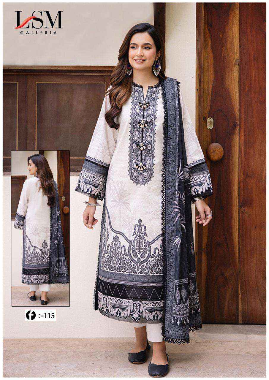 LSM GALLERIA FIRDOUS QUEEN LAWN VOL 11 PAKISTANI DRESS MATERIAL ( 6 PCS CATALOG )