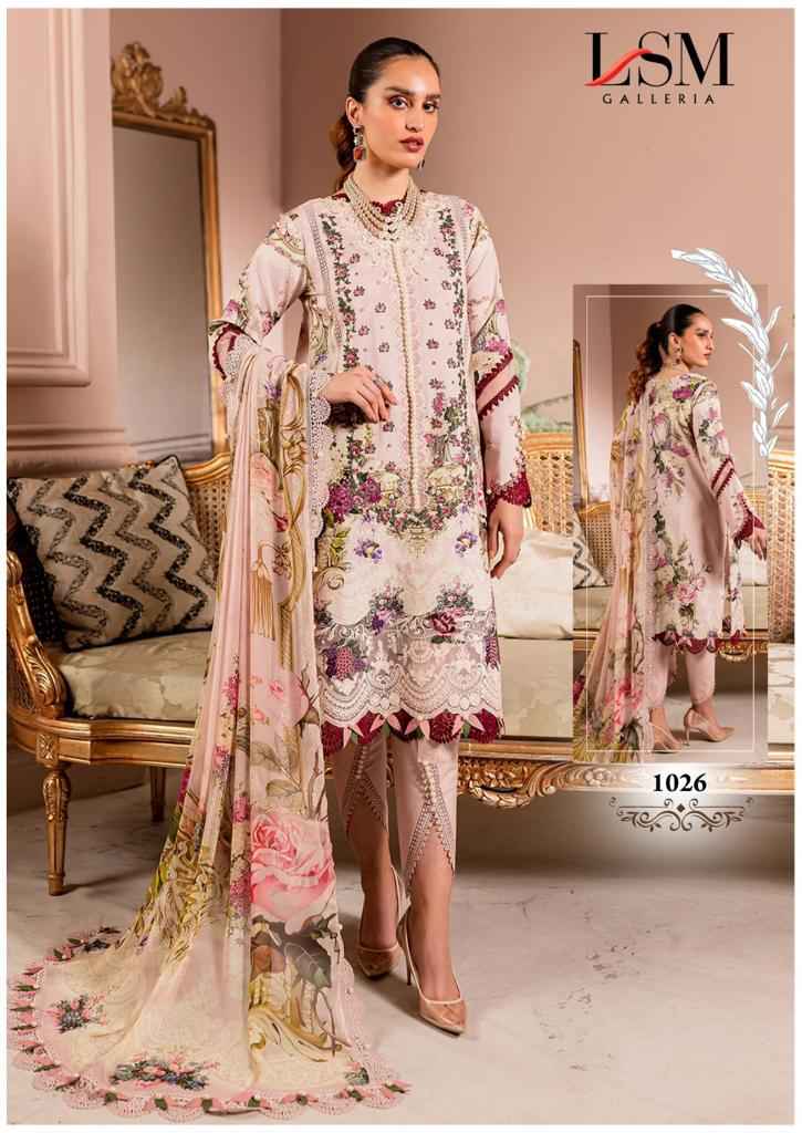 LSM GALLERIA PARIAN DREAM VOL 3 LAWN PAKISTANI SUITS ( 6 PCS CATALOG )