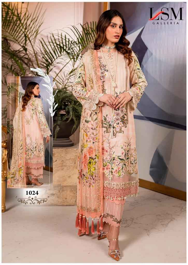 LSM GALLERIA PARIAN DREAM VOL 3 LAWN PAKISTANI SUITS ( 6 PCS CATALOG )