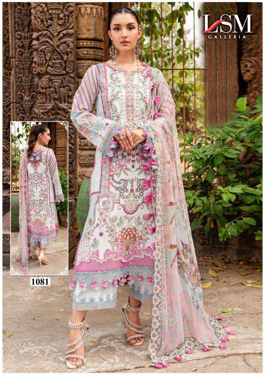 LSM GALLERIA PARIAN DREAM VOL 9 LAWN COTTON PAKISTANI SUIT ( 6 PCS CATALOG )