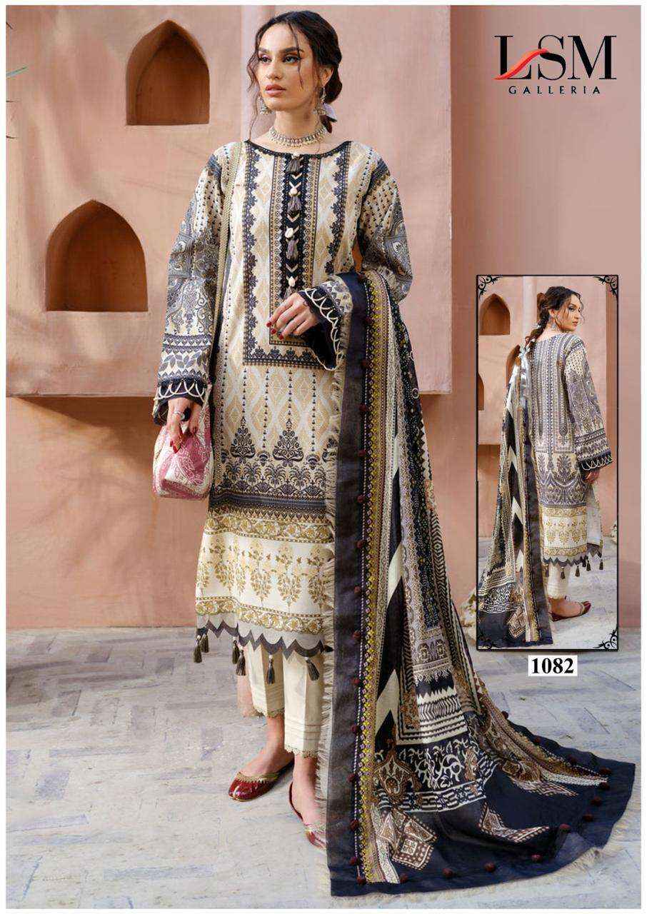 LSM GALLERIA PARIAN DREAM VOL 9 LAWN COTTON PAKISTANI SUIT ( 6 PCS CATALOG )