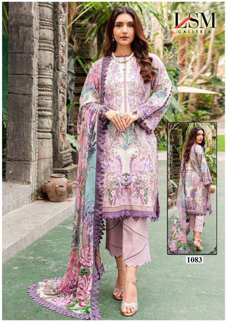 LSM GALLERIA PARIAN DREAM VOL 9 LAWN COTTON PAKISTANI SUIT ( 6 PCS CATALOG )