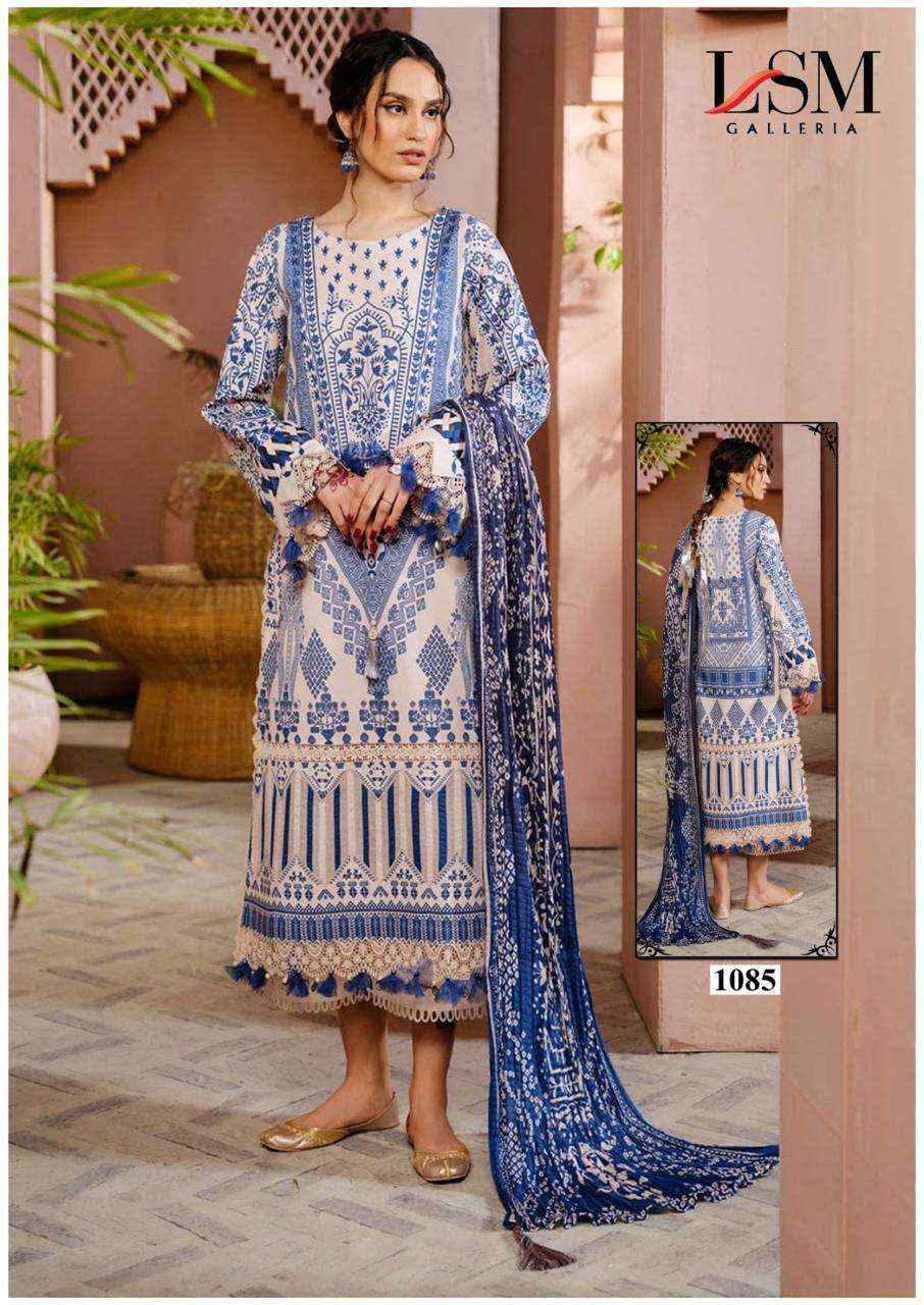 LSM GALLERIA PARIAN DREAM VOL 9 LAWN COTTON PAKISTANI SUIT ( 6 PCS CATALOG )