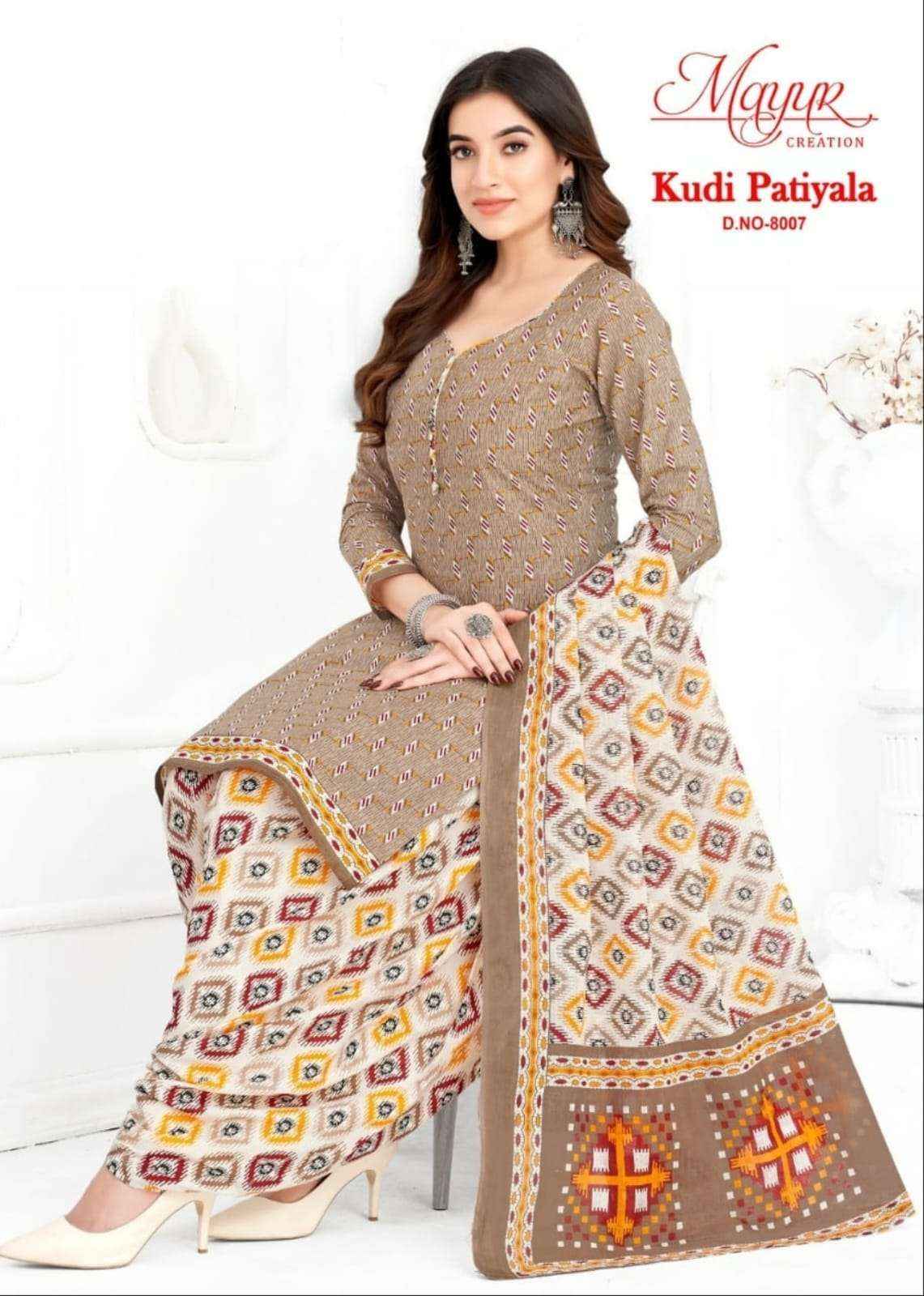 MAYUR CREATION KUDI PATIYALA VOL 8 COTTON PRINTED DRESS MATERIAL ( 10 PCS CATALOG )