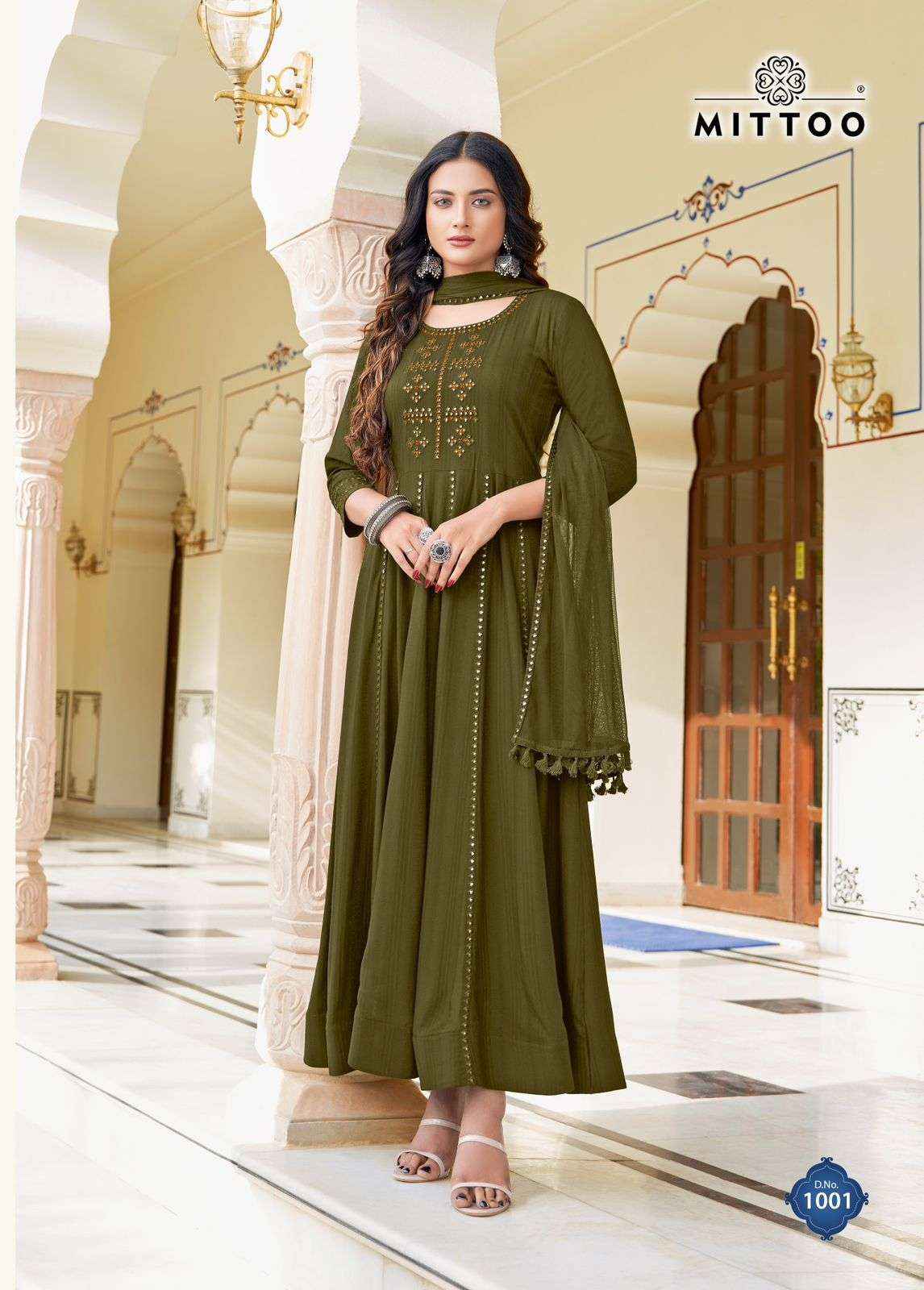 MITTOO SAAWARIYA ANARKALI PATTERN GOWN WITH DUPATTA