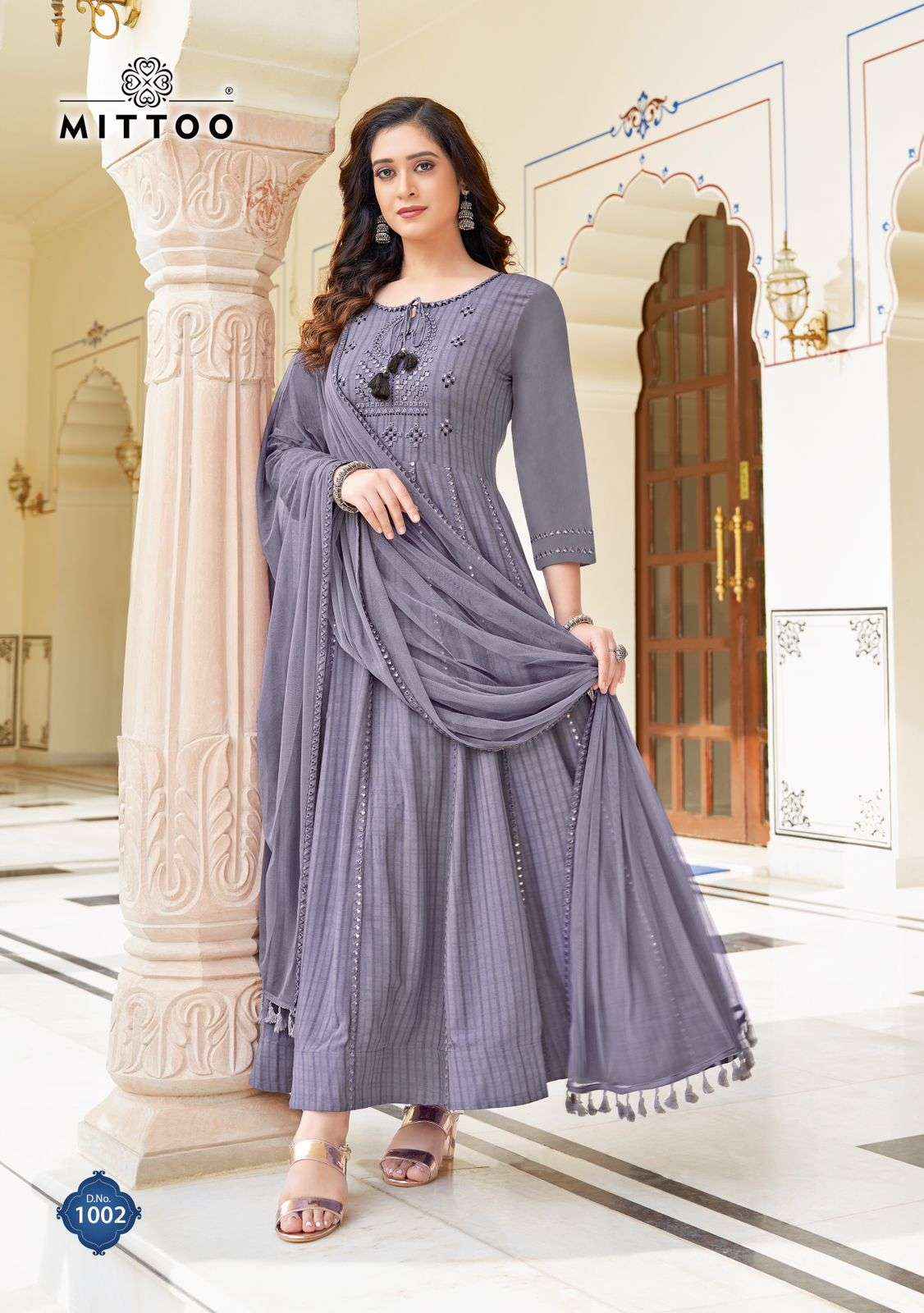 MITTOO SAAWARIYA ANARKALI PATTERN GOWN WITH DUPATTA