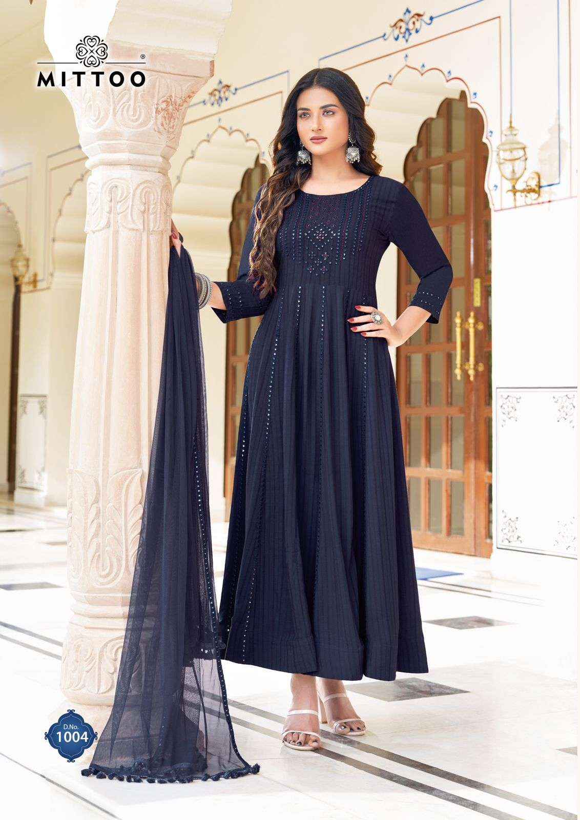 MITTOO SAAWARIYA ANARKALI PATTERN GOWN WITH DUPATTA