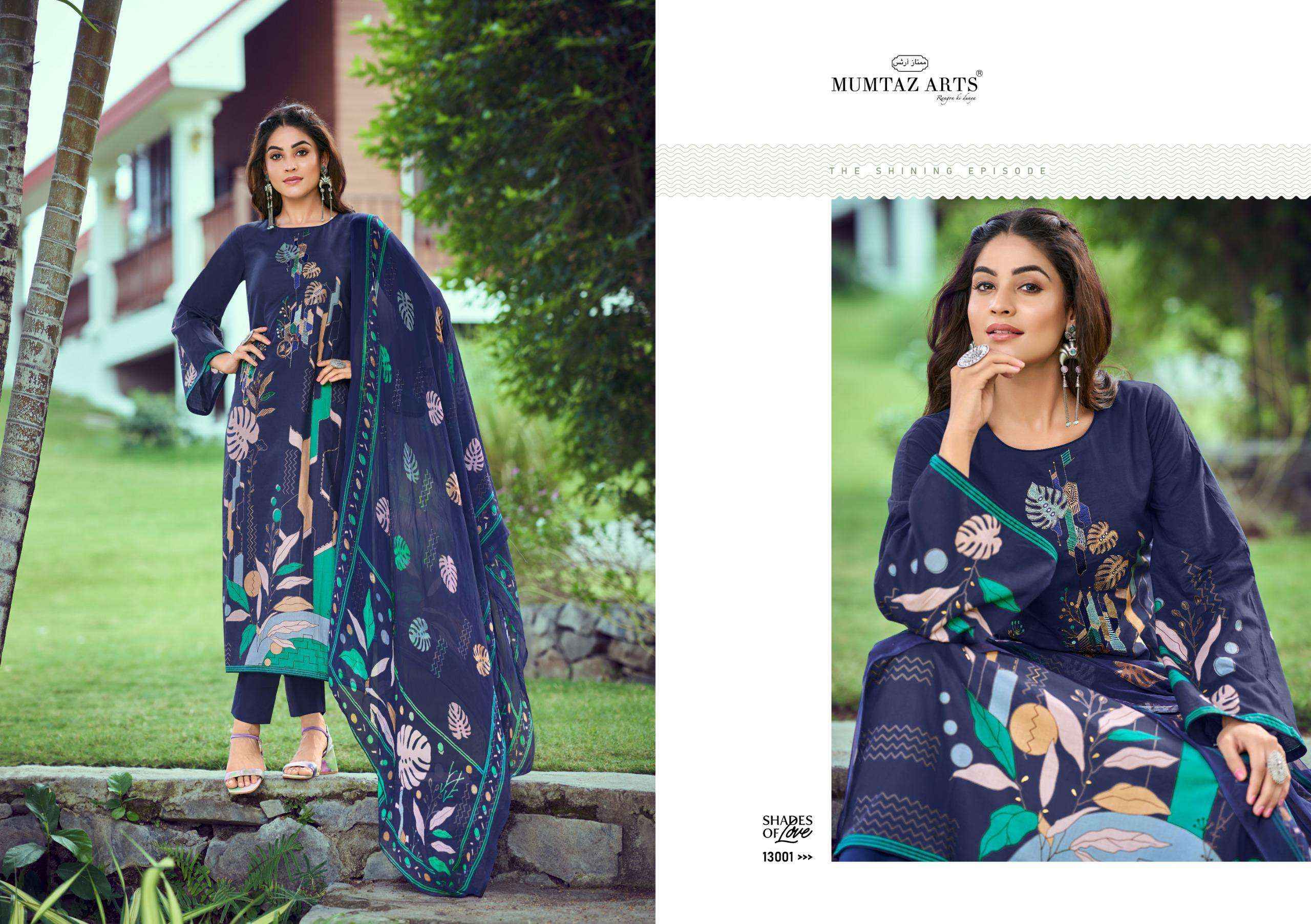 MUMTAZ ARTS SHADES OF LOVE COTTON DIGITAL DESIGNER SUITS ( 4 PCS CATALOG )