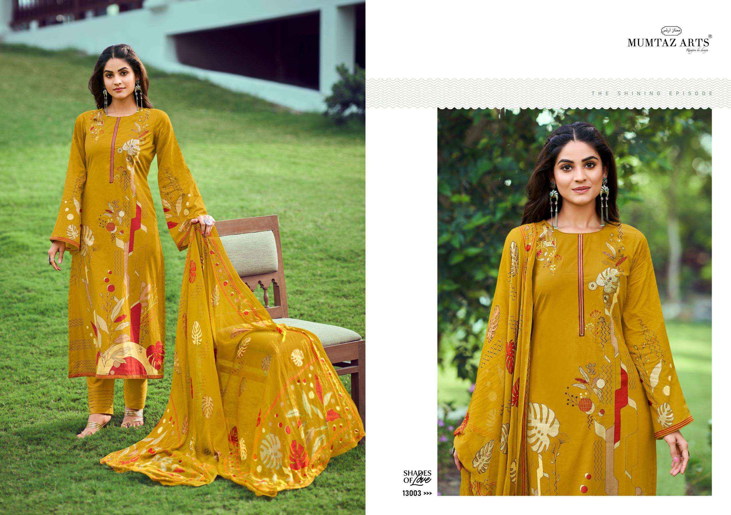 MUMTAZ ARTS SHADES OF LOVE COTTON DIGITAL DESIGNER SUITS ( 4 PCS CATALOG )