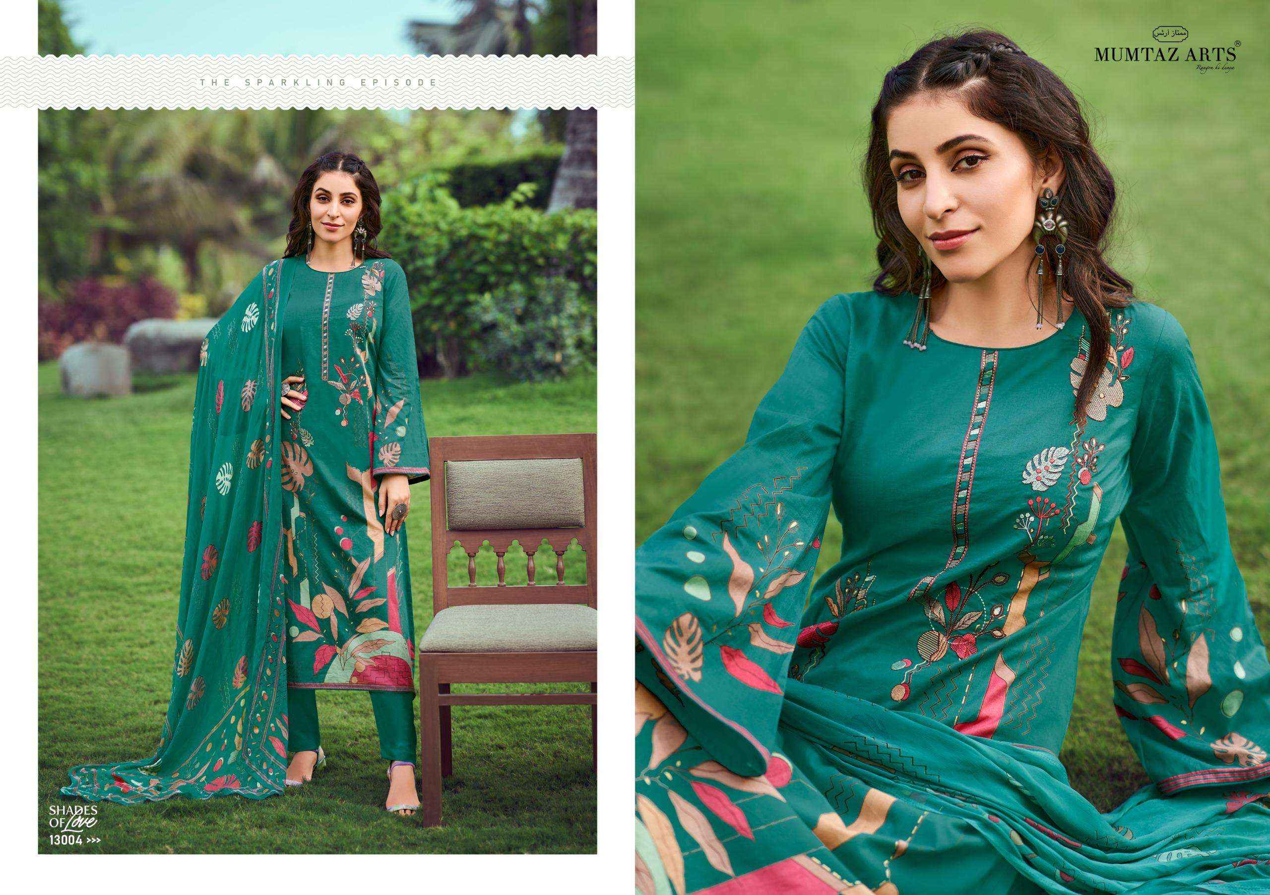 MUMTAZ ARTS SHADES OF LOVE COTTON DIGITAL DESIGNER SUITS ( 4 PCS CATALOG )