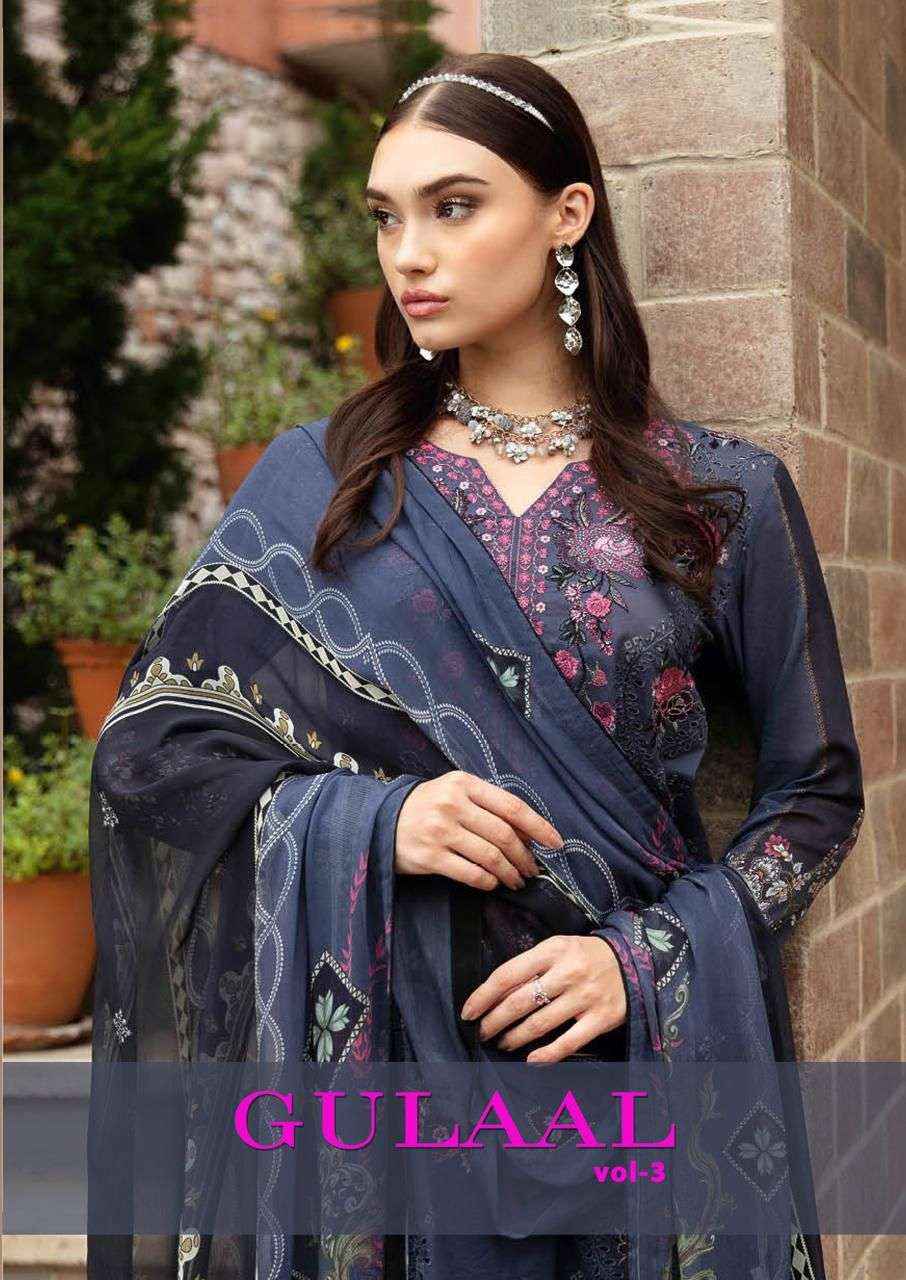 NAND GOPAL GULAAL VOL 3 COTTON DIGITAL KARACHI PAKISTANI SUITS ( 8 PCS CATALOG )