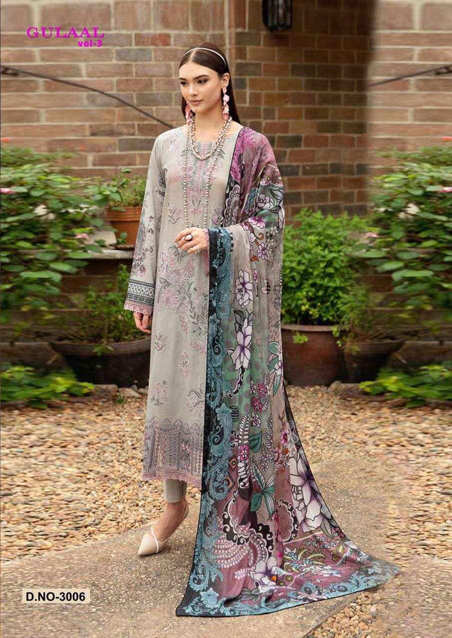 NAND GOPAL GULAAL VOL 3 COTTON DIGITAL KARACHI PAKISTANI SUITS ( 8 PCS CATALOG )