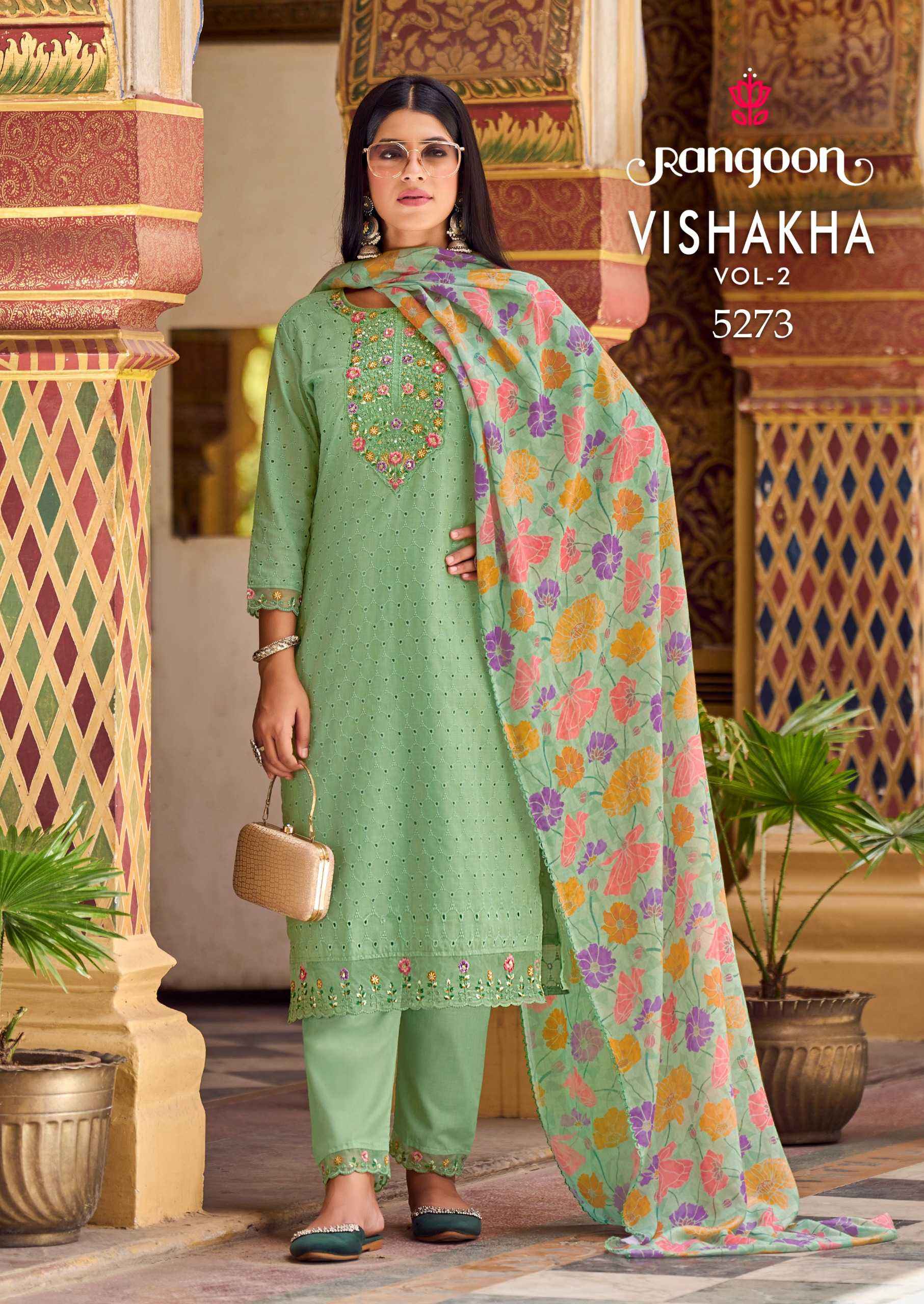 RANGOON VISHAKHA VOL 2 READYMADE SALWAR KAMEEZ ( 4 pcs catalog )