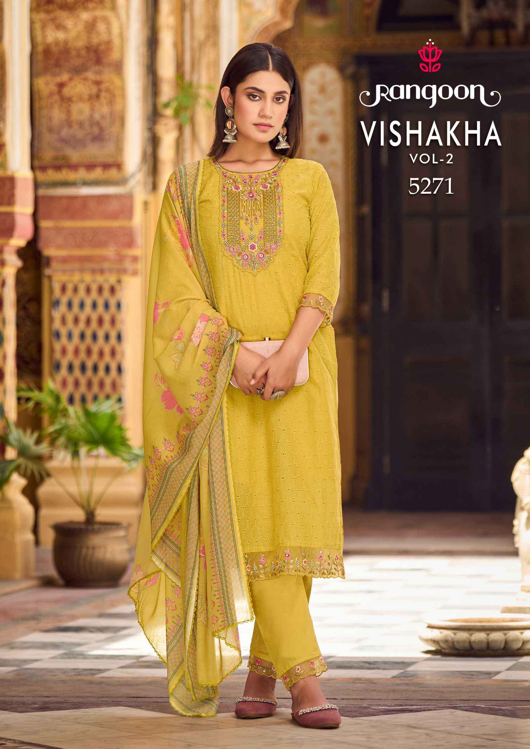 RANGOON VISHAKHA VOL 2 READYMADE SALWAR KAMEEZ ( 4 pcs catalog )