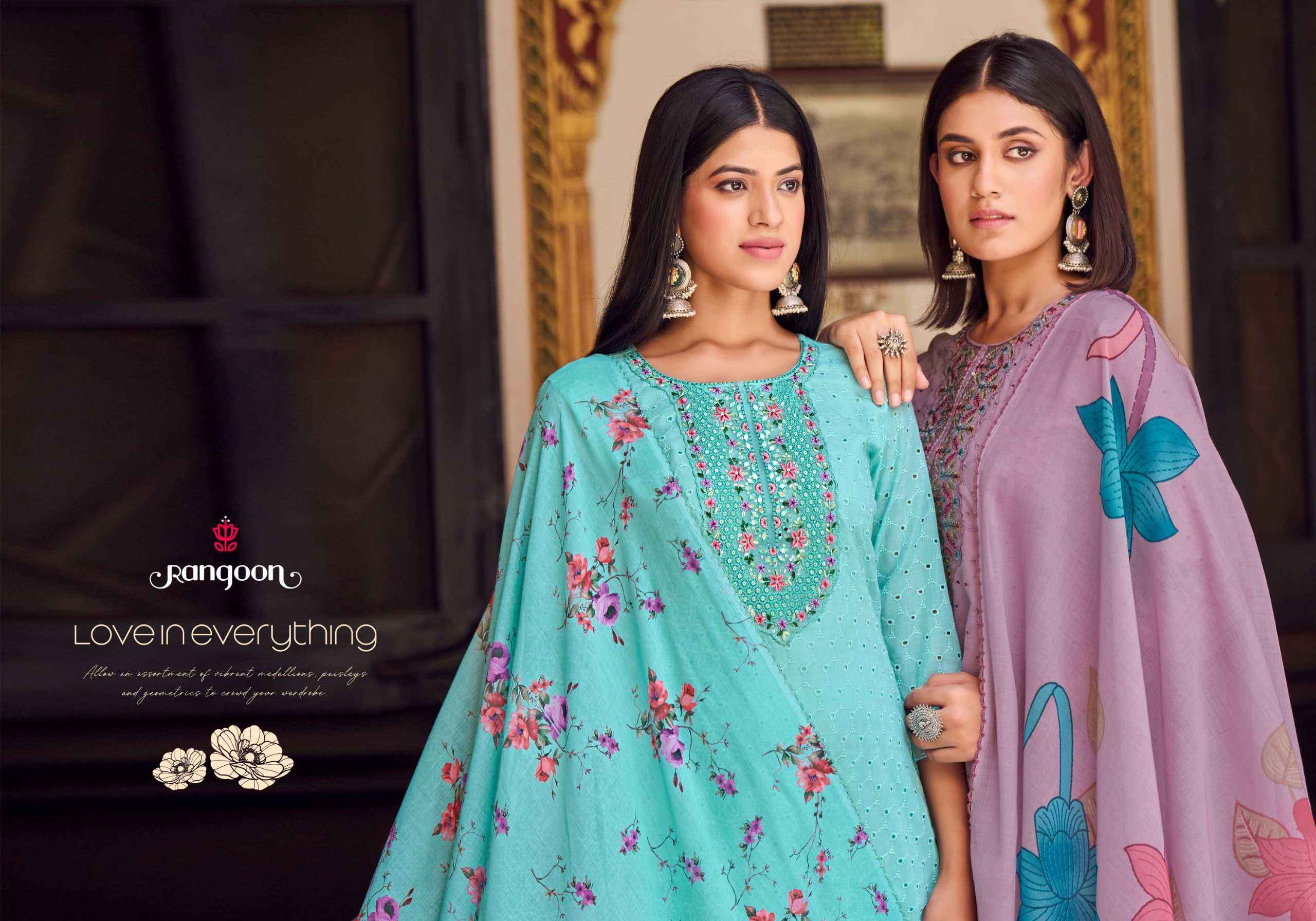 RANGOON VISHAKHA VOL 2 READYMADE SALWAR KAMEEZ ( 4 pcs catalog )