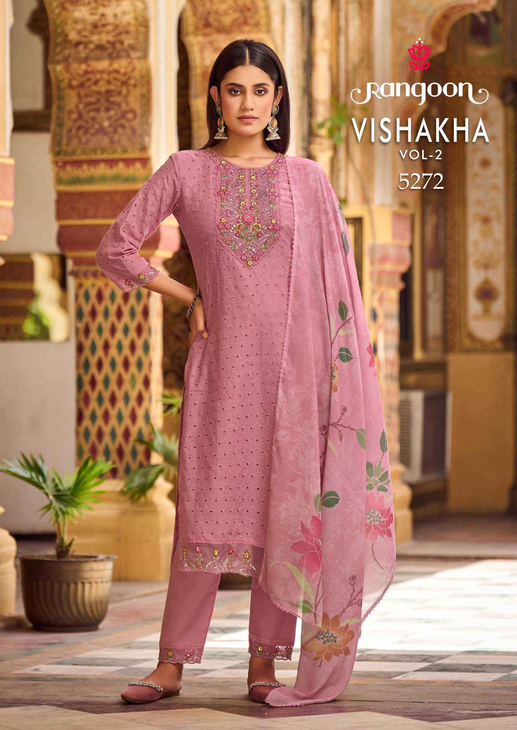 RANGOON VISHAKHA VOL 2 READYMADE SALWAR KAMEEZ ( 4 pcs catalog )