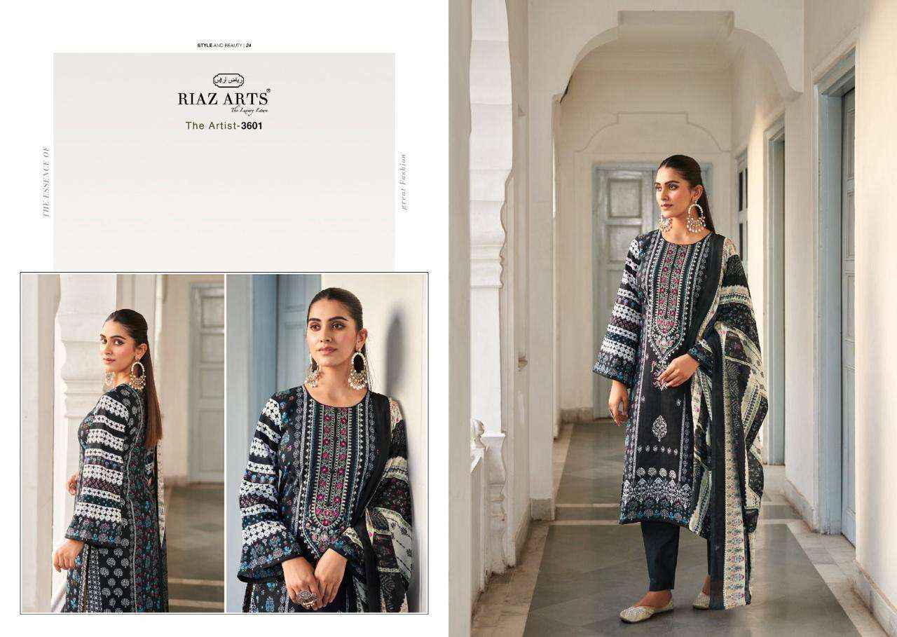 RIAZ ARTS THE ARTIST VOL 2 LAWN COTTON DESIGNER SUITS ( 8 PCS CATALOG )