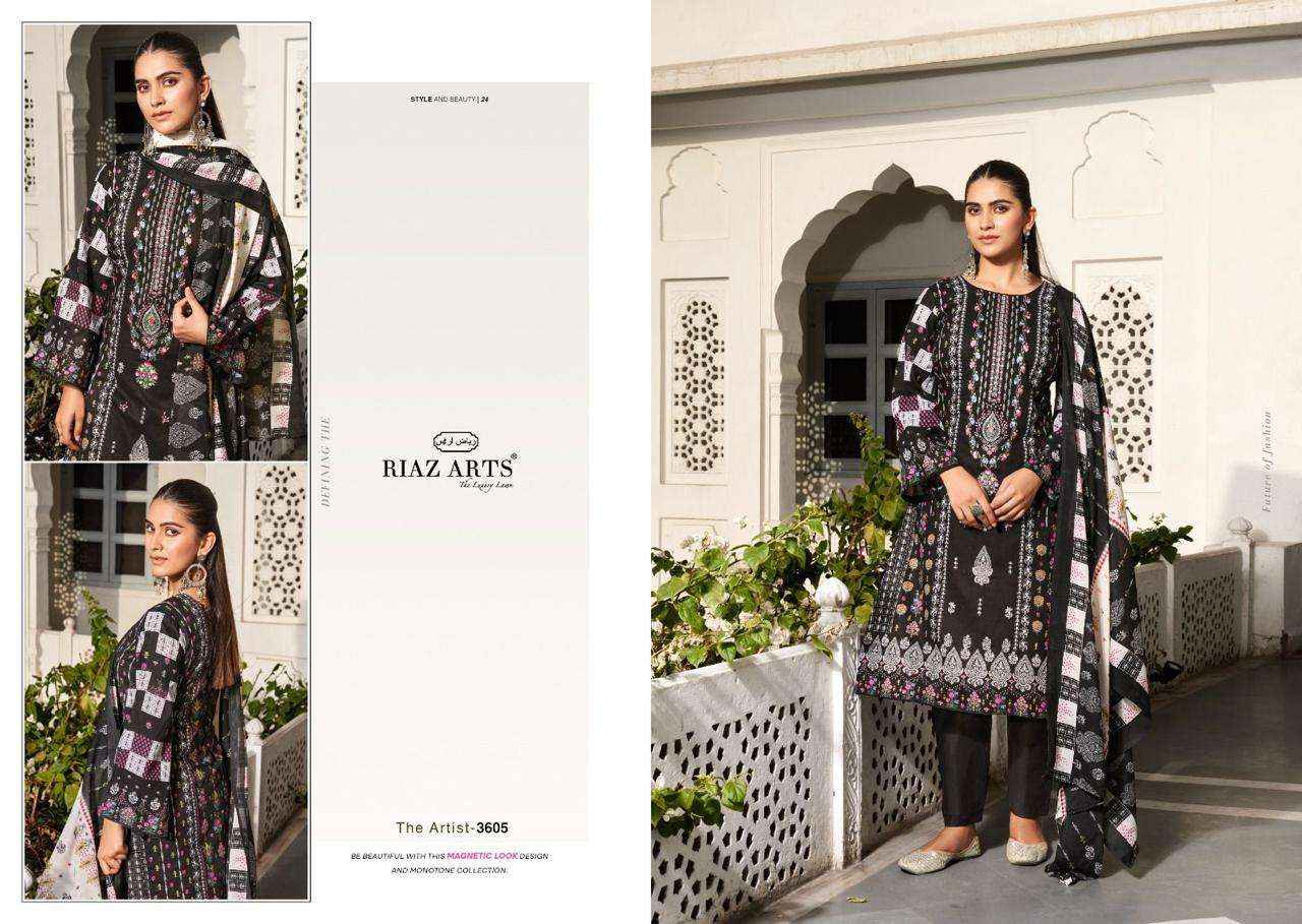 RIAZ ARTS THE ARTIST VOL 2 LAWN COTTON DESIGNER SUITS ( 8 PCS CATALOG )