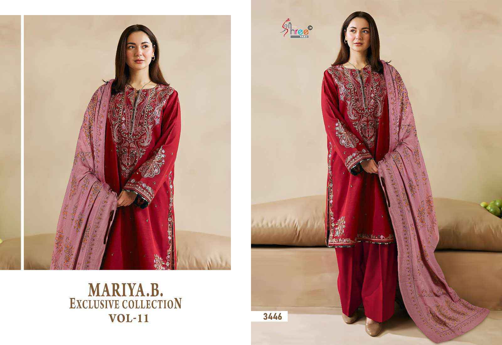 SHREE FABS MARIYA B EXCLUSIVE COLLECTION VOL 11 COTTON DESIGNER READYMADE SUIT ( 8 PCS CATALOG ) COTTON DUPATTA