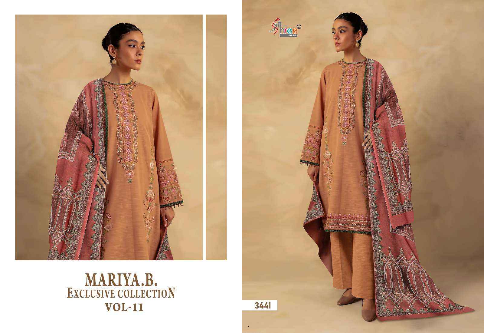 SHREE FABS MARIYA B EXCLUSIVE COLLECTION VOL 11 COTTON DESIGNER READYMADE SUIT ( 8 PCS CATALOG ) COTTON DUPATTA