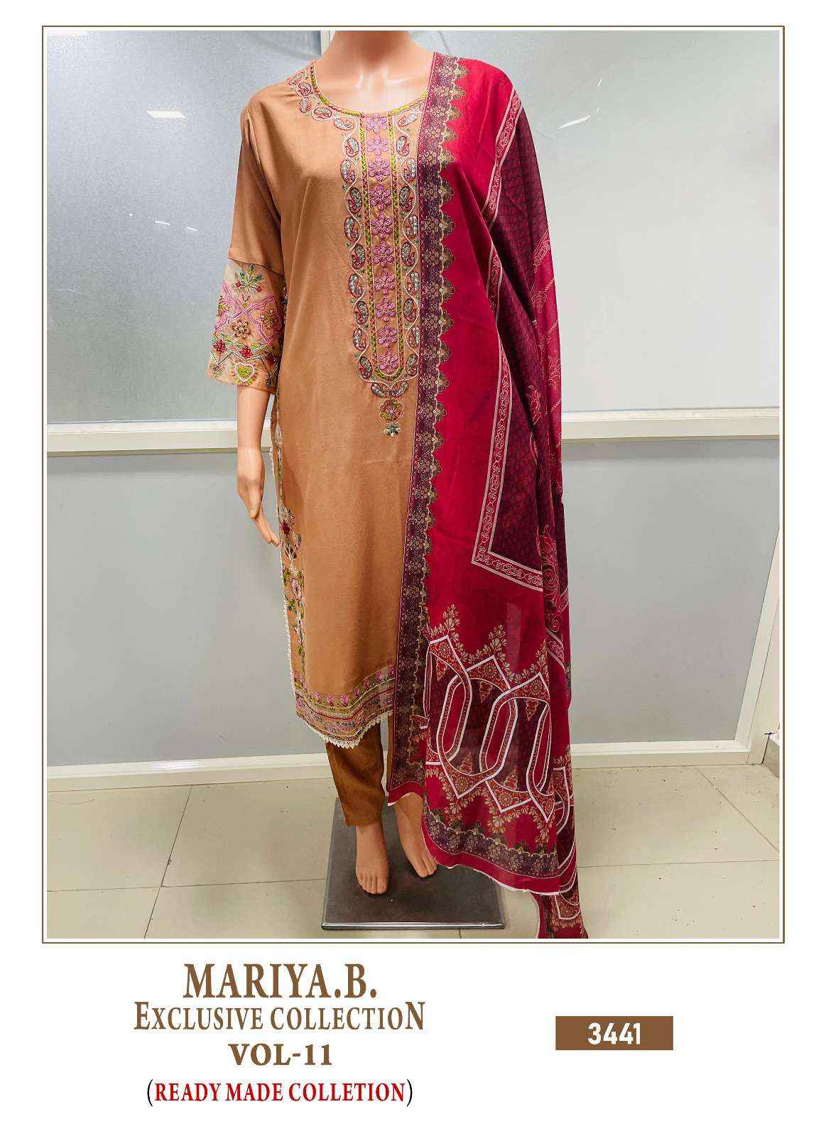 SHREE FABS MARIYA B EXCLUSIVE COLLECTION VOL 11 COTTON DESIGNER READYMADE SUIT ( 8 PCS CATALOG ) COTTON DUPATTA