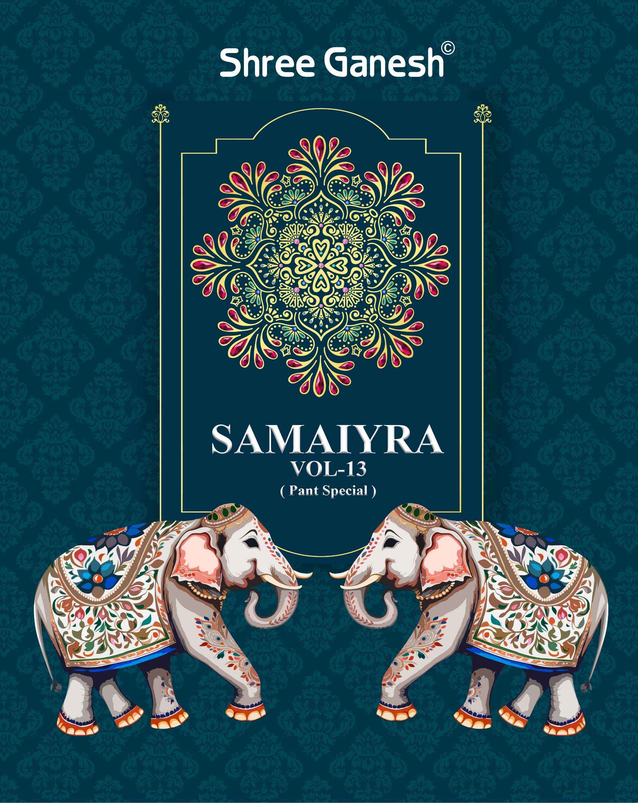 SHREE GANESH SAMAIYRA VOL 13 PURE COTTON DRESS MATERIAL ( 20 PCS CATALOG )