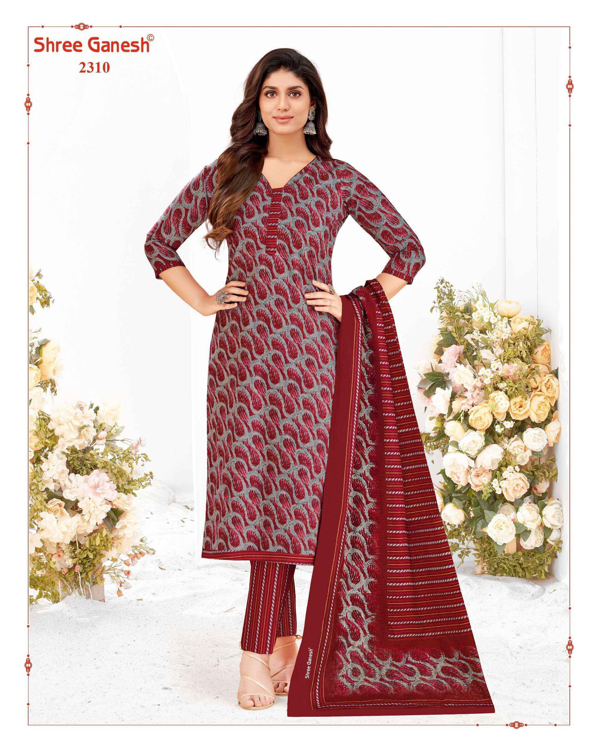 SHREE GANESH SAMAIYRA VOL 13 PURE COTTON DRESS MATERIAL ( 20 PCS CATALOG )