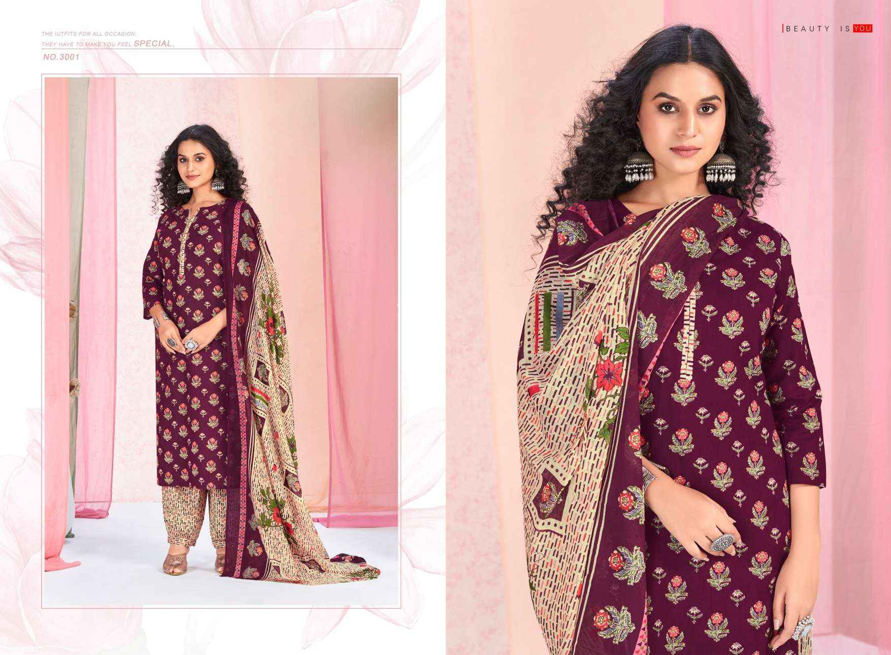 SURYAJYOTI PRIYAL VOL 3 COTTON PRINT READYMADE SUIT ( 8 PCS CATALOG )