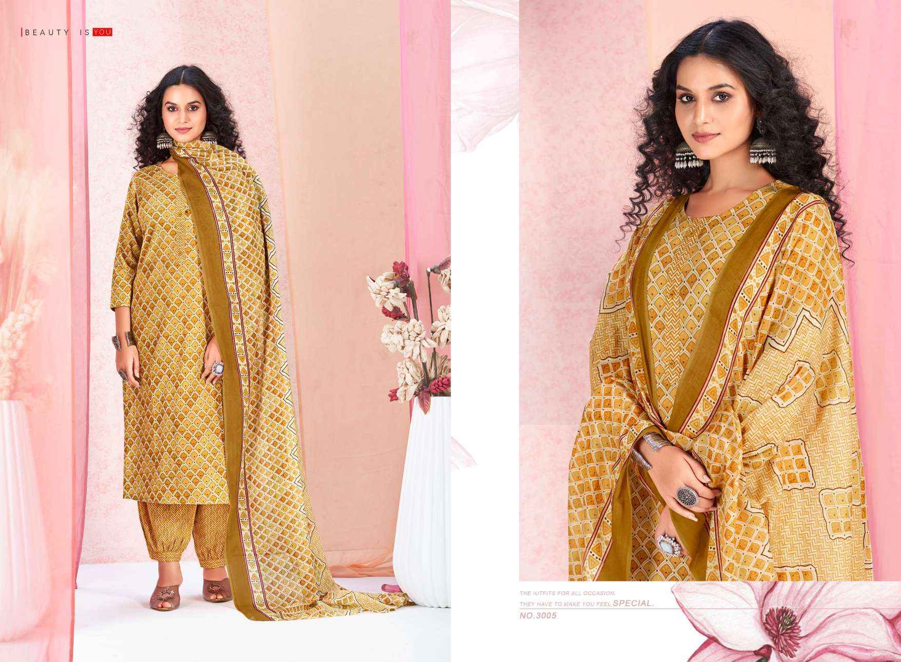 SURYAJYOTI PRIYAL VOL 3 COTTON PRINT READYMADE SUIT ( 8 PCS CATALOG )