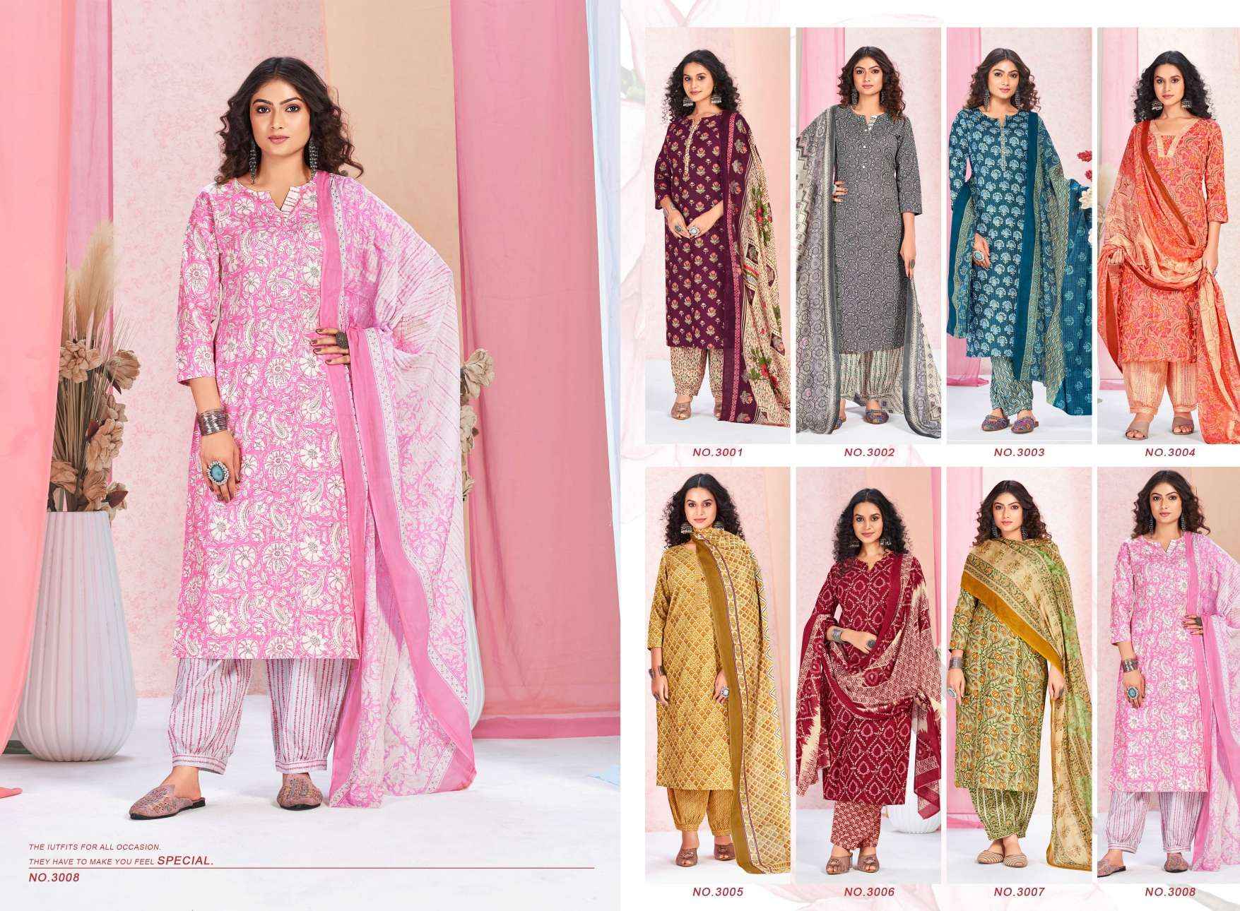 SURYAJYOTI PRIYAL VOL 3 COTTON PRINT READYMADE SUIT ( 8 PCS CATALOG )