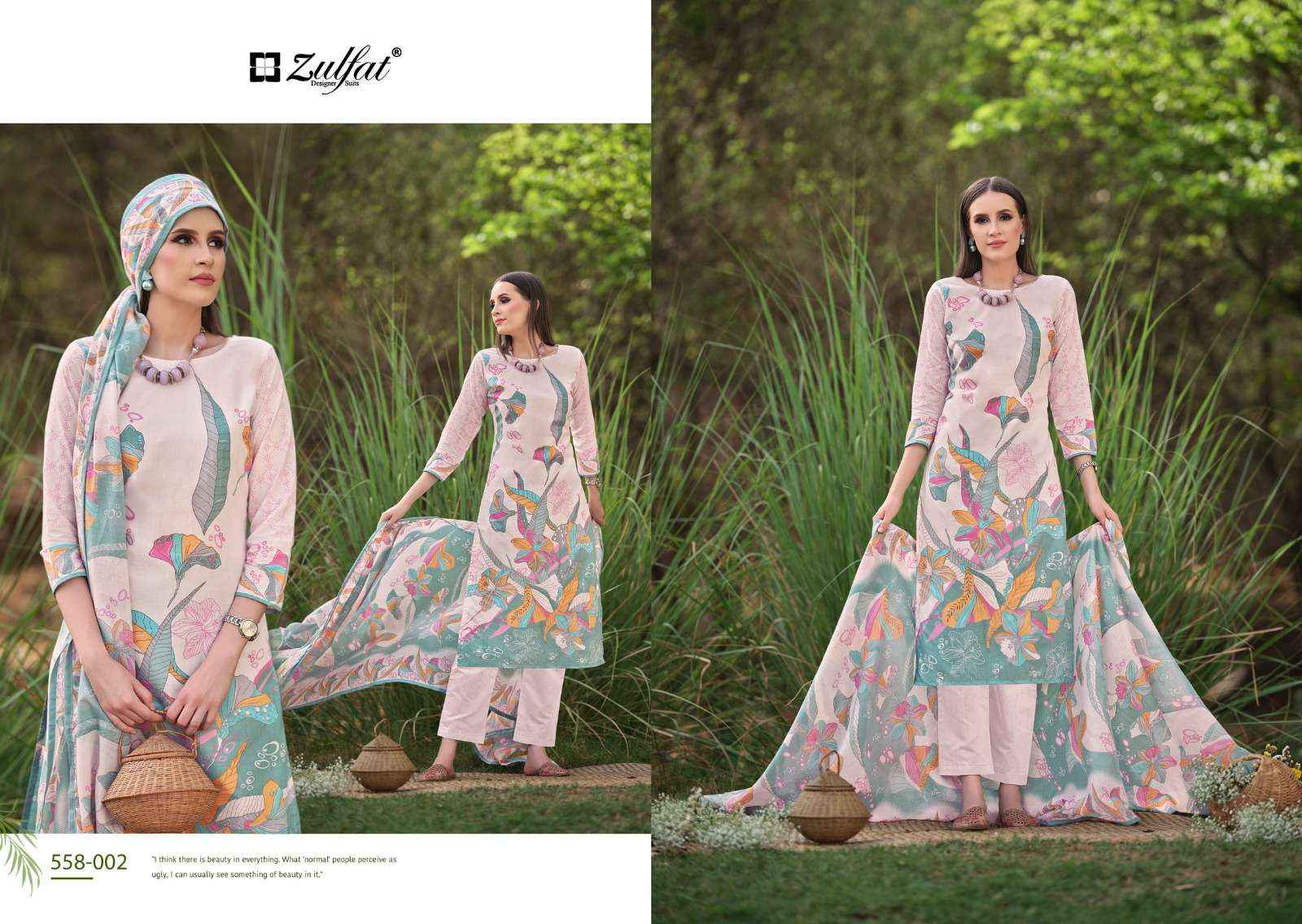 ZULFAT DESIGNER SUITS HAKOBA VOL 2 COTTON DRESS MATERIAL ( 8 PCS CATALOG )