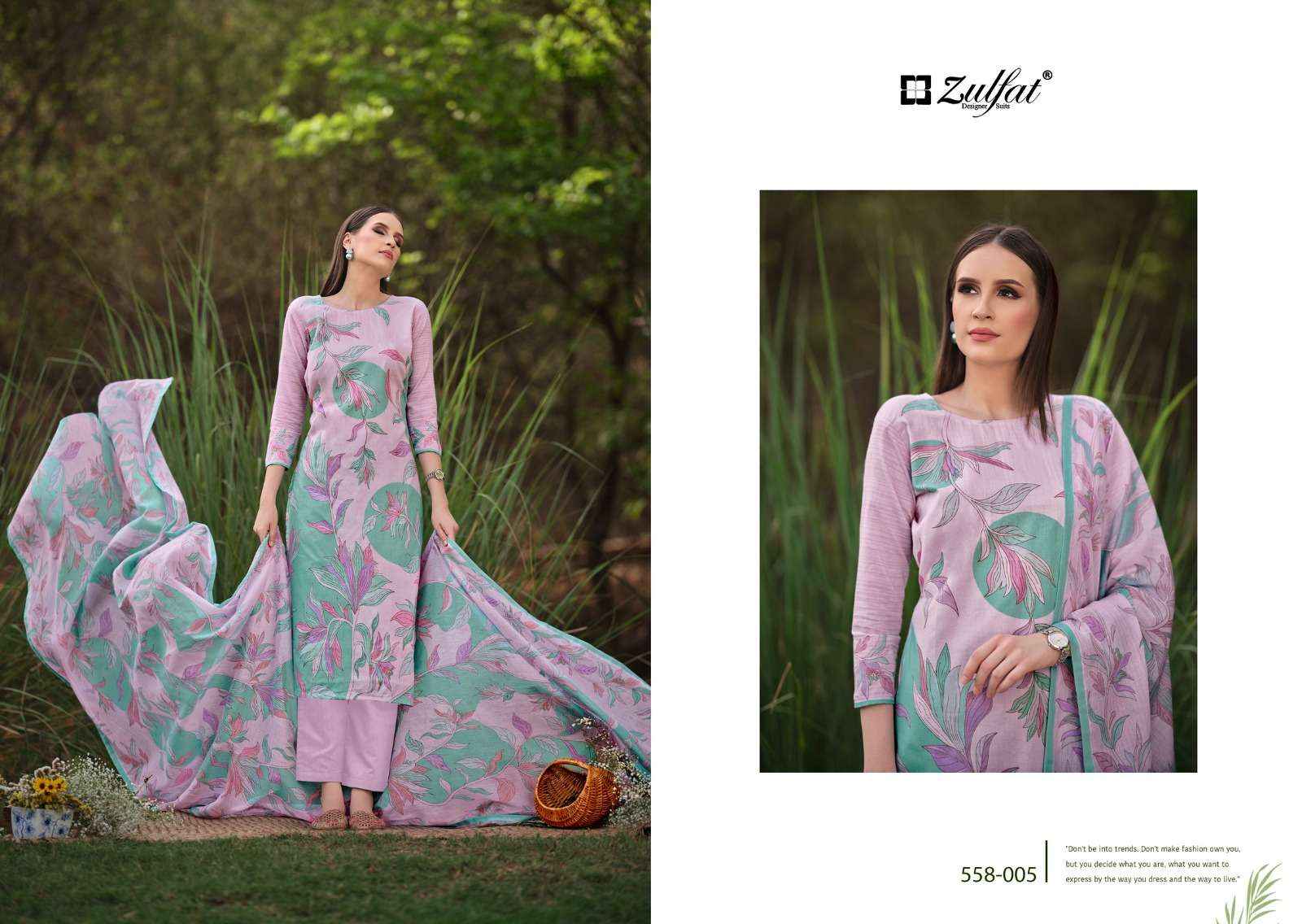 ZULFAT DESIGNER SUITS HAKOBA VOL 2 COTTON DRESS MATERIAL ( 8 PCS CATALOG )