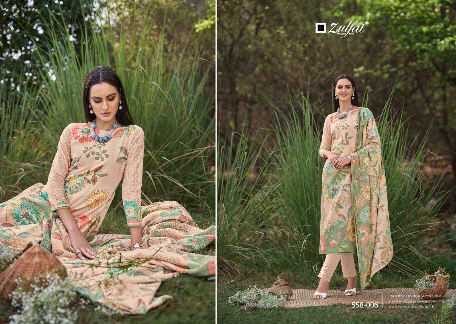 ZULFAT DESIGNER SUITS HAKOBA VOL 2 COTTON DRESS MATERIAL ( 8 PCS CATALOG )