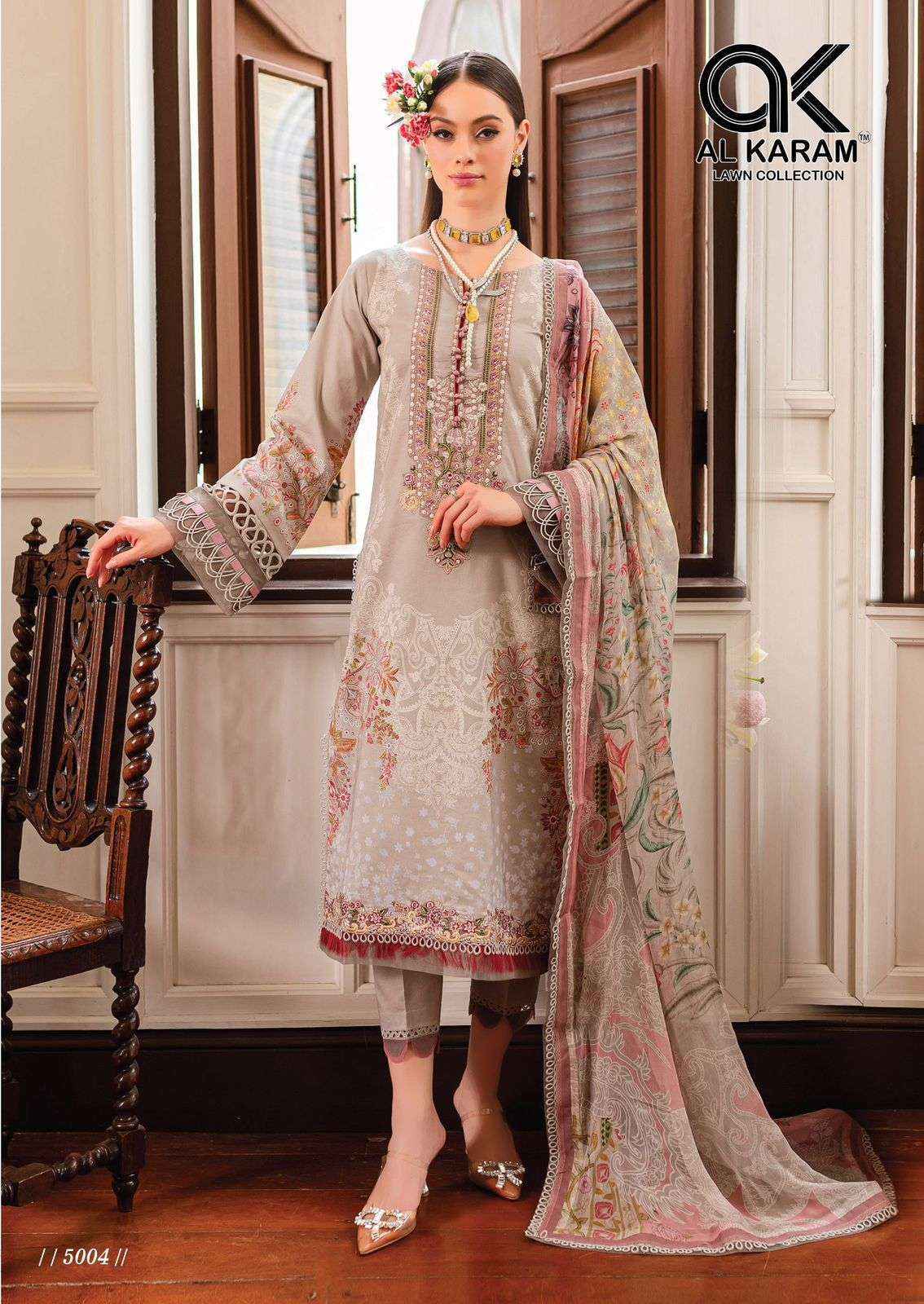 AL KARAM QUEENS COURT VOL 5 COTTON DIGITAL PRINT PAKISTANI SUITS ( 6 PCS CATALOG )