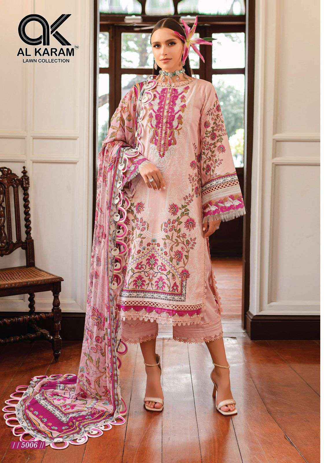 AL KARAM QUEENS COURT VOL 5 COTTON DIGITAL PRINT PAKISTANI SUITS ( 6 PCS CATALOG )