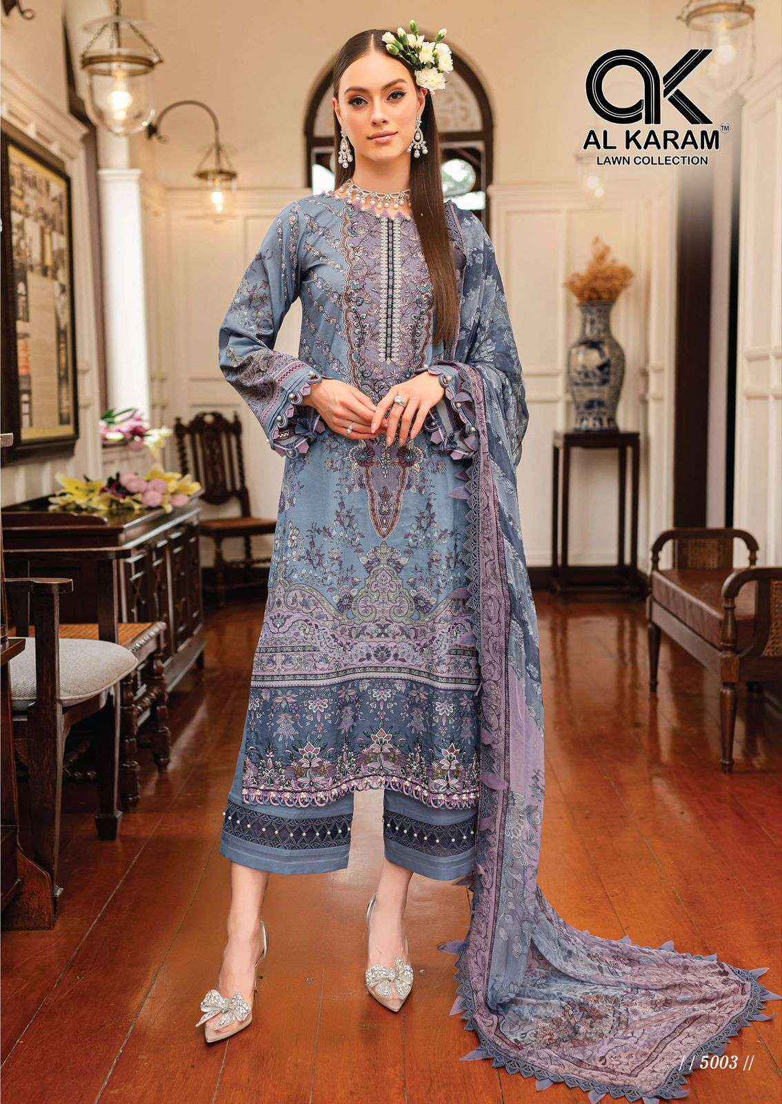 AL KARAM QUEENS COURT VOL 5 COTTON DIGITAL PRINT PAKISTANI SUITS ( 6 PCS CATALOG )