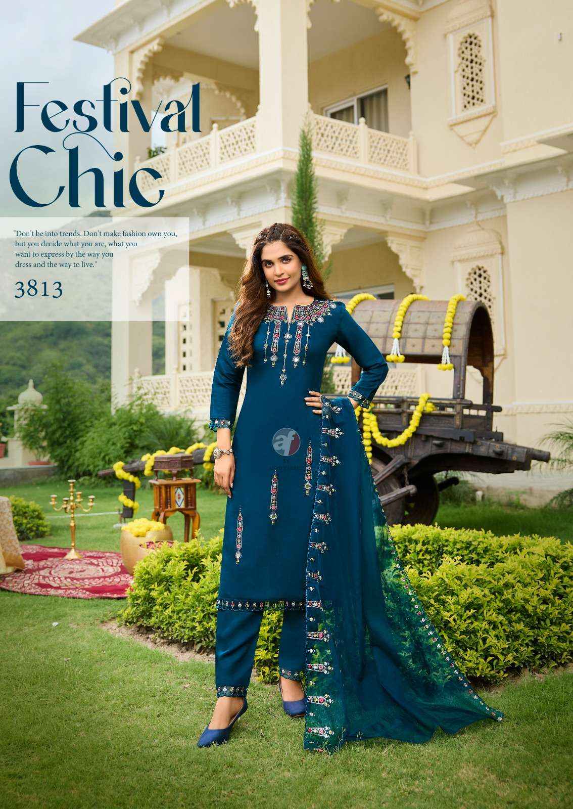 ANJU FABRICS TYOHAAR VOL 2 VISCOSE BEAUTIFUL DESIGNER SUIT ( 6 PCS CATALOG )