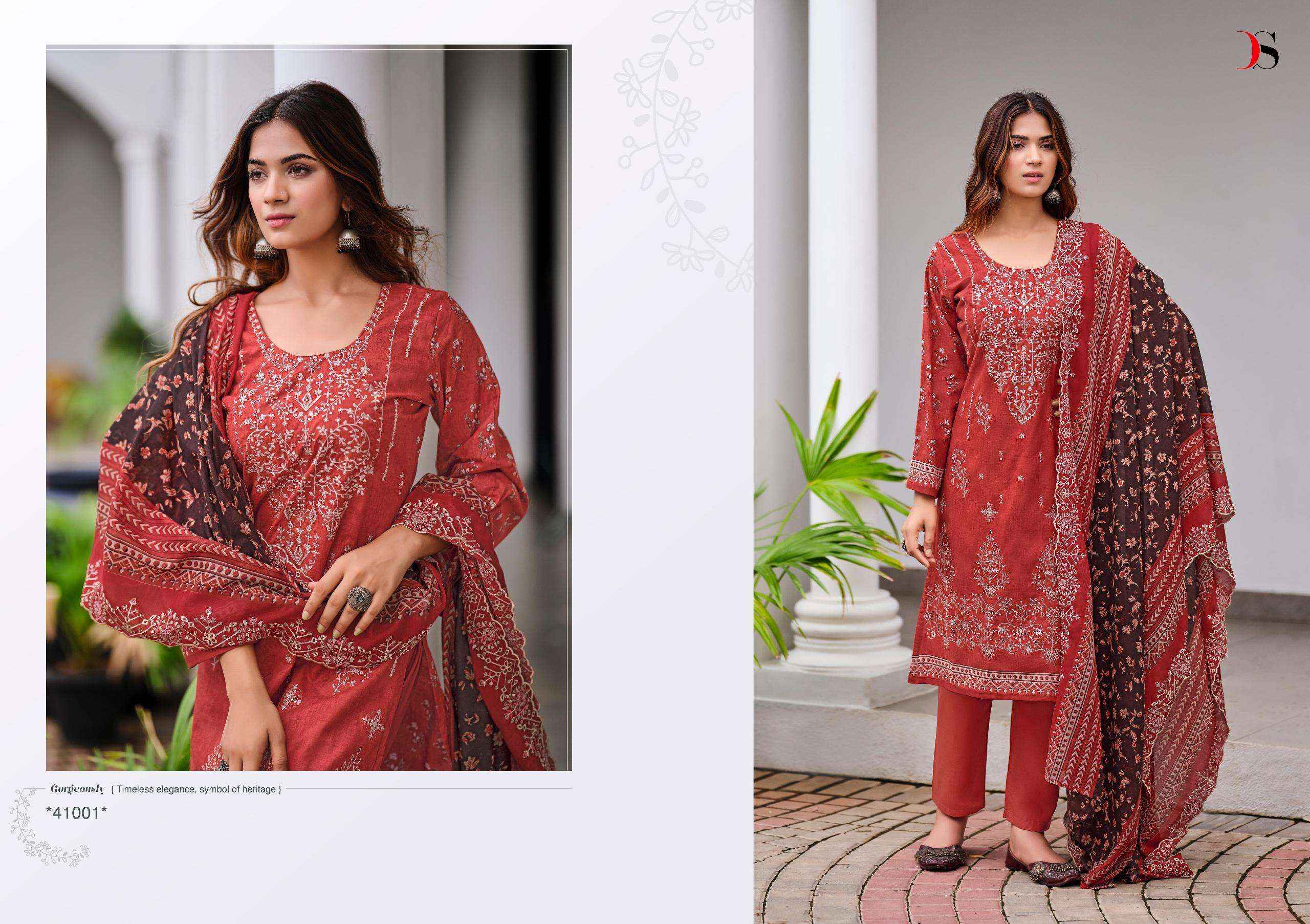 DEEPSY SUITS BIN SAEED VOL 11 COTTON FANCY EMBROIDERY PAKISTANI SUITS ( 6 PCS CATALOG )