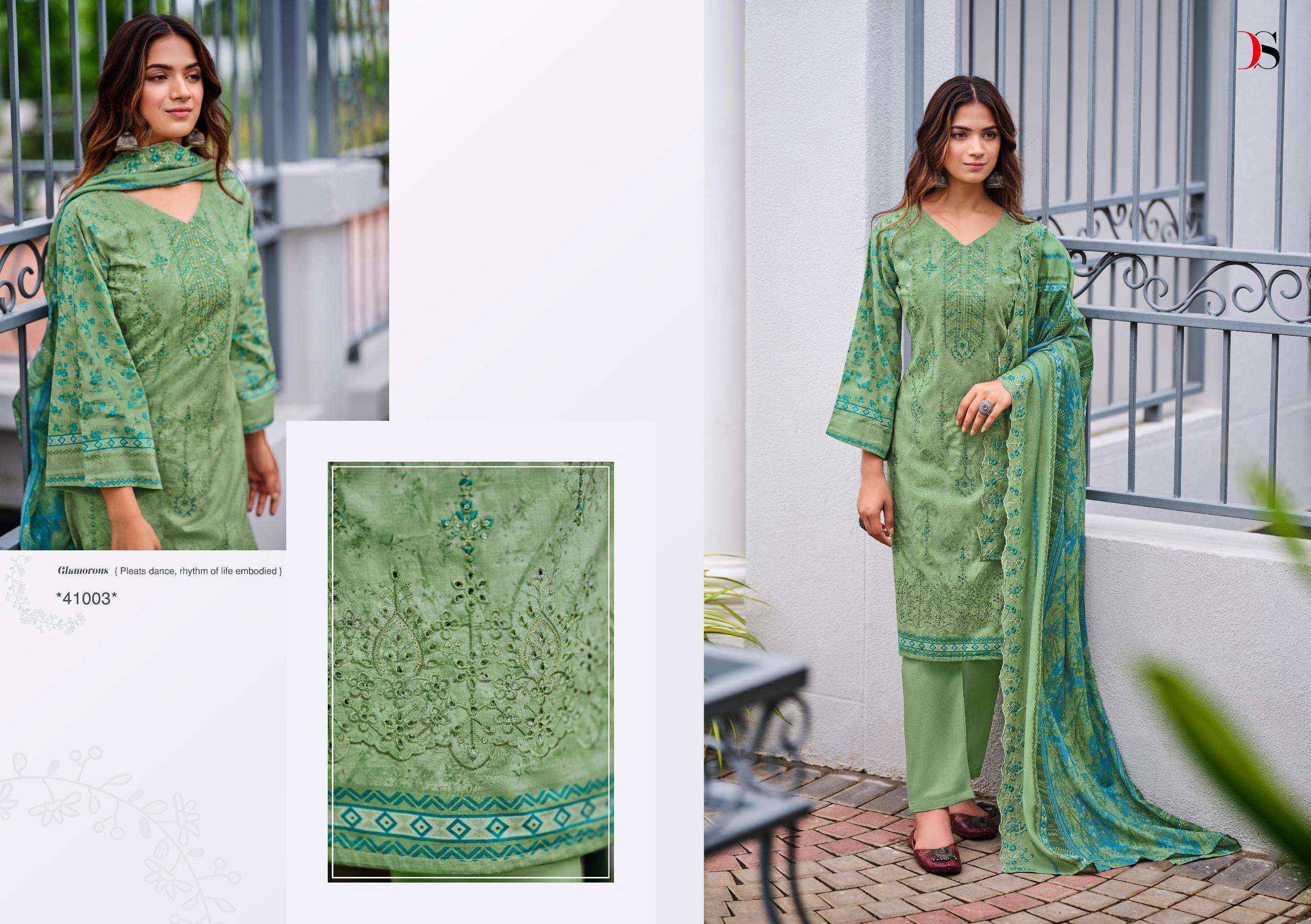 DEEPSY SUITS BIN SAEED VOL 11 COTTON FANCY EMBROIDERY PAKISTANI SUITS ( 6 PCS CATALOG )