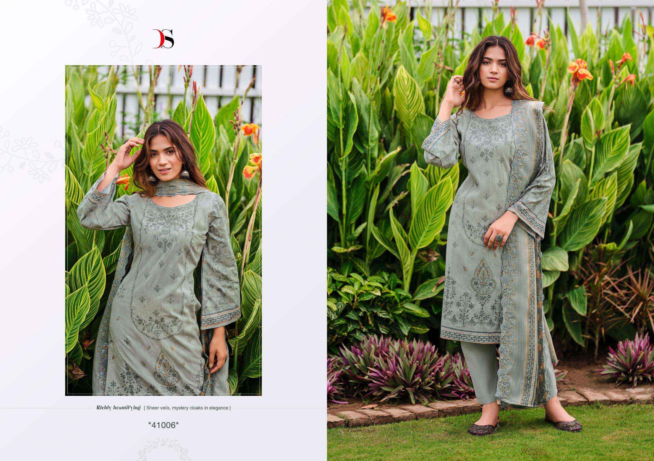 DEEPSY SUITS BIN SAEED VOL 11 COTTON FANCY EMBROIDERY PAKISTANI SUITS ( 6 PCS CATALOG )