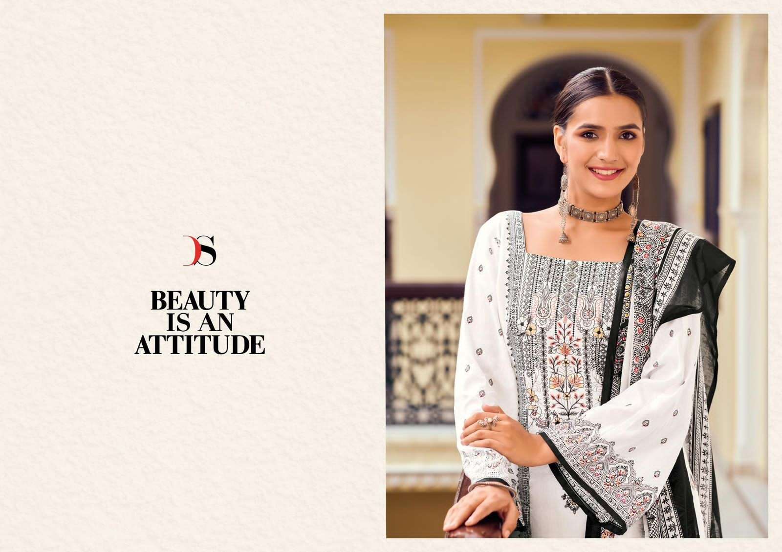 DEEPSY SUITS BLACK BEAUTY COTTON EMBROIDERIES SALWAR KAMEEZ ( 8 PCS CATALOG )