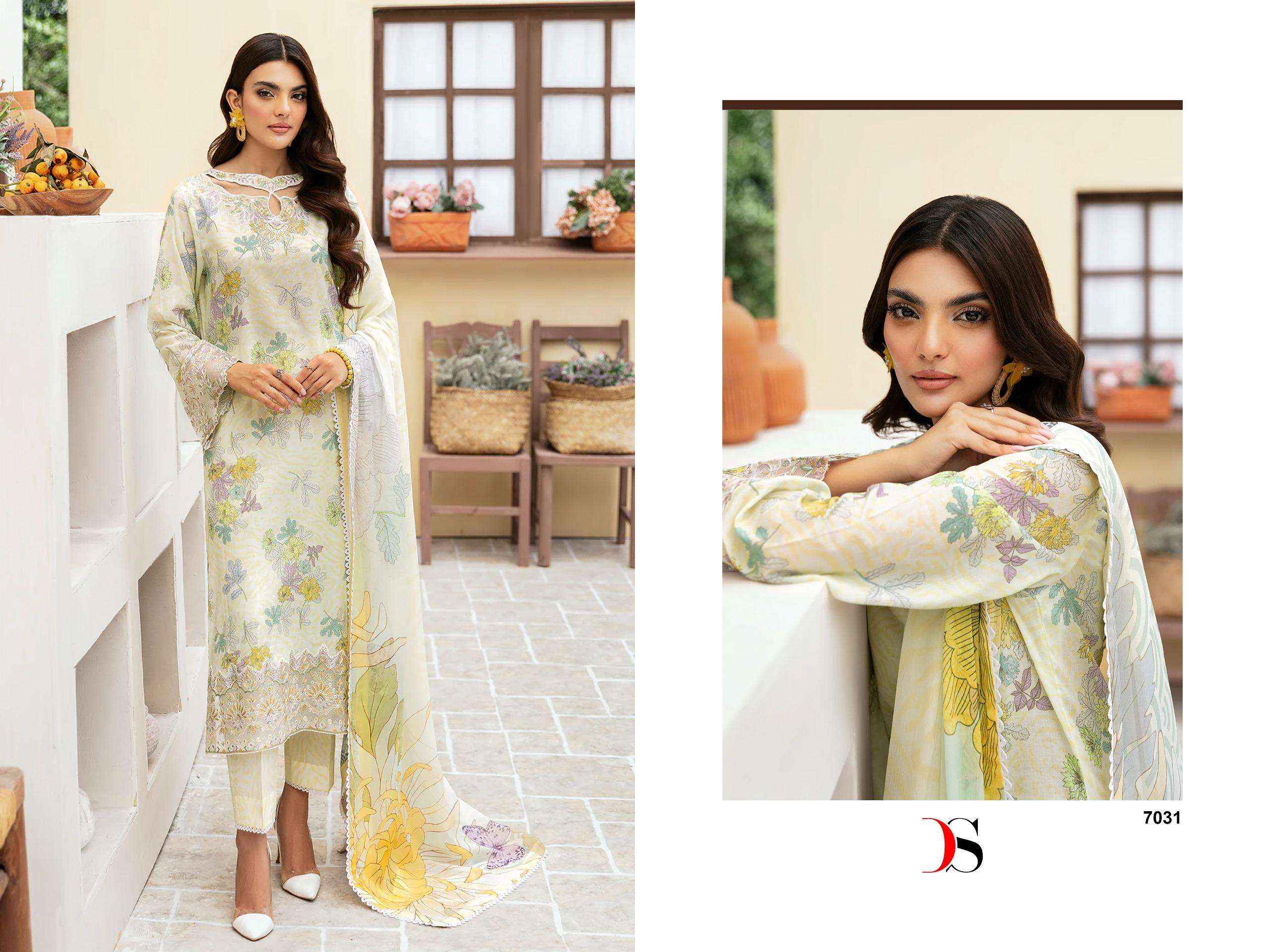 DEEPSY SUITS RAMSHA RUNGREZ LUXURY LAWN 24 VOL 3 COTTON DRESS MATERIAL ( 6 PCS CATALOG )