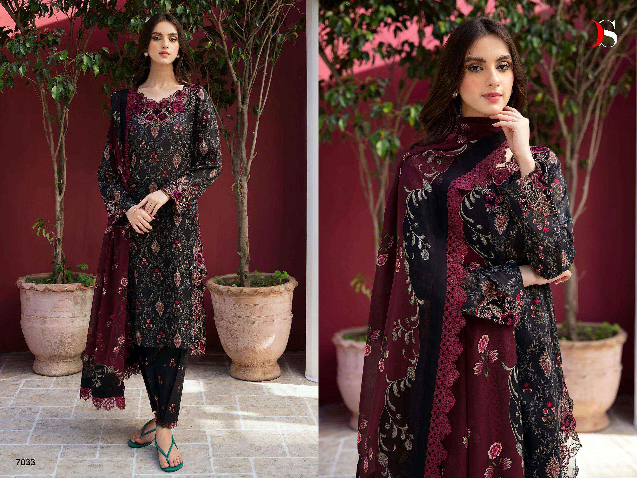 DEEPSY SUITS RAMSHA RUNGREZ LUXURY LAWN 24 VOL 3 COTTON DRESS MATERIAL ( 6 PCS CATALOG )