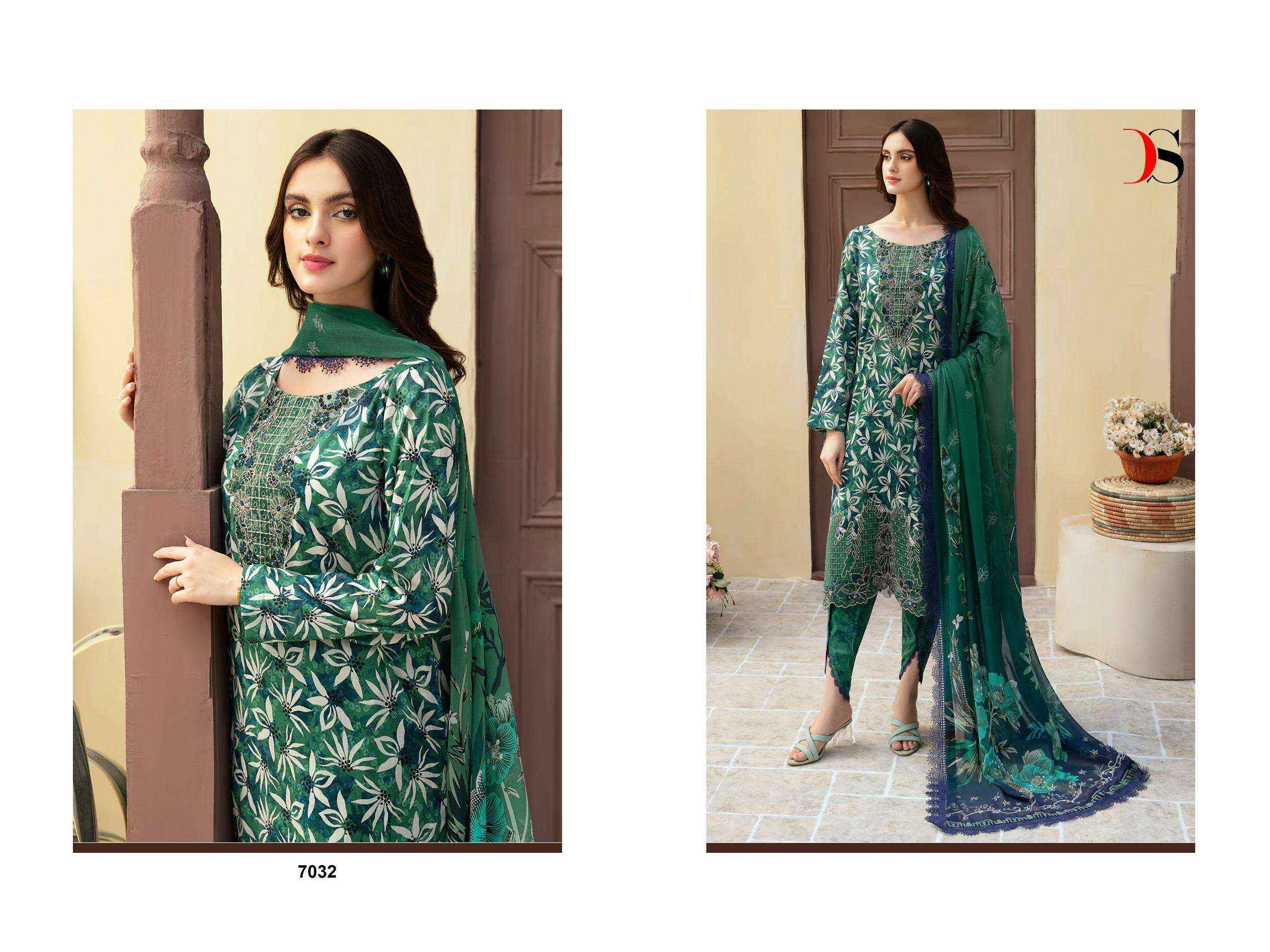 DEEPSY SUITS RAMSHA RUNGREZ LUXURY LAWN 24 VOL 3 COTTON DRESS MATERIAL ( 6 PCS CATALOG )