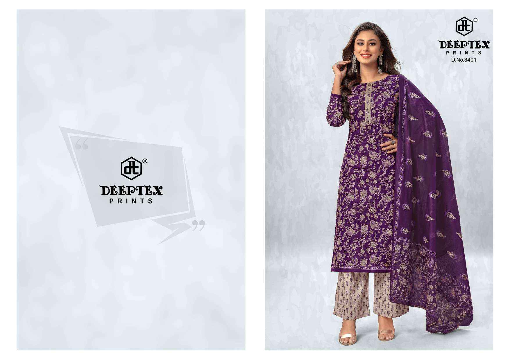 DEEPTEX PRINTS CHIEF GUEST VOL 34 COTTON DRESS MATERIAL ( 15 PCS CATALOG )