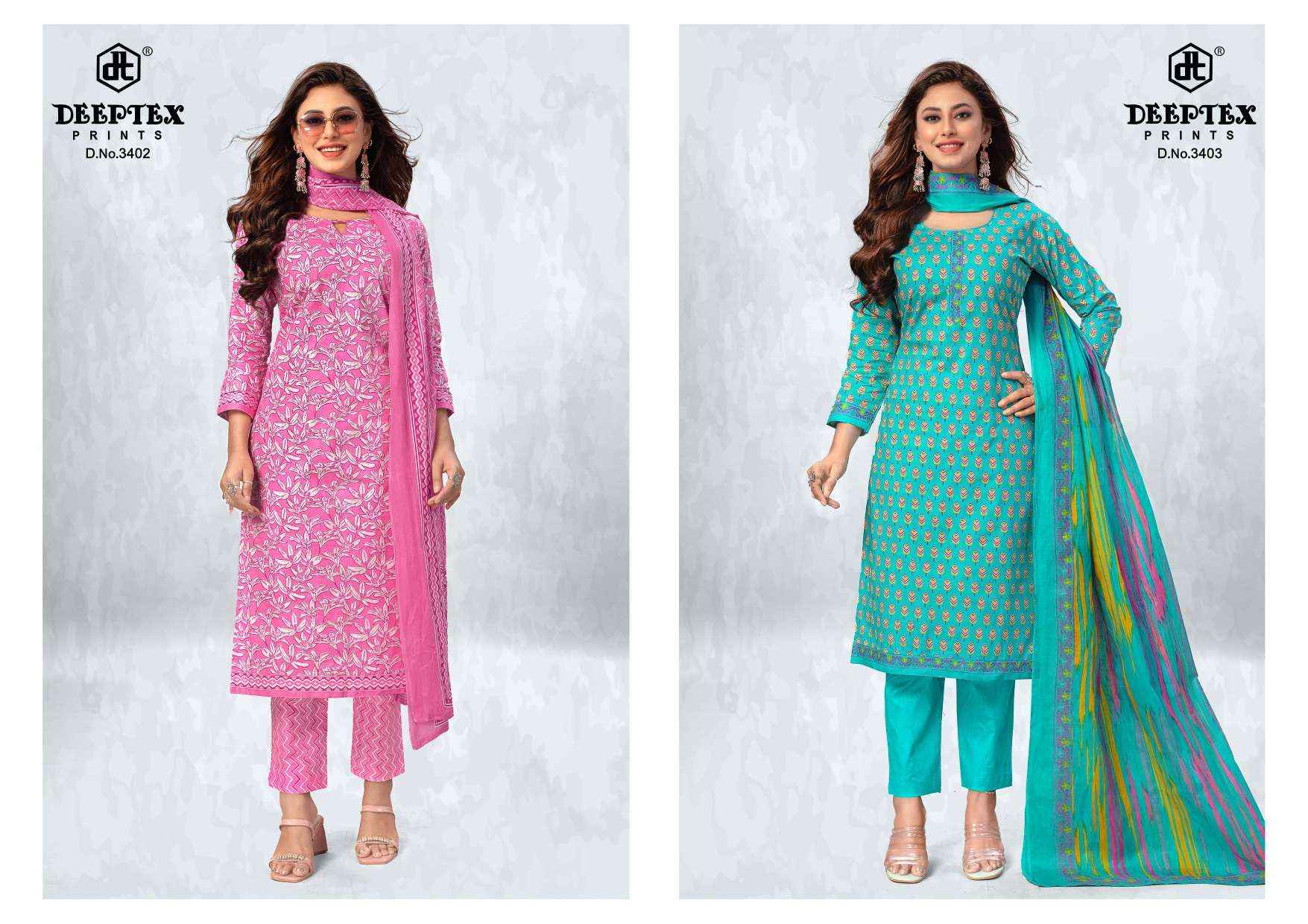 DEEPTEX PRINTS CHIEF GUEST VOL 34 COTTON DRESS MATERIAL ( 15 PCS CATALOG )