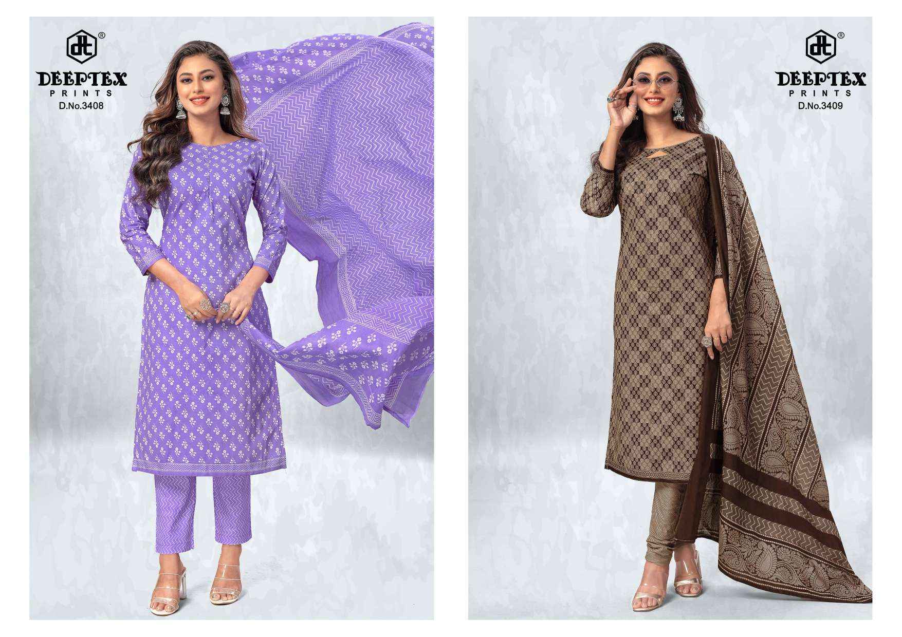 DEEPTEX PRINTS CHIEF GUEST VOL 34 COTTON DRESS MATERIAL ( 15 PCS CATALOG )