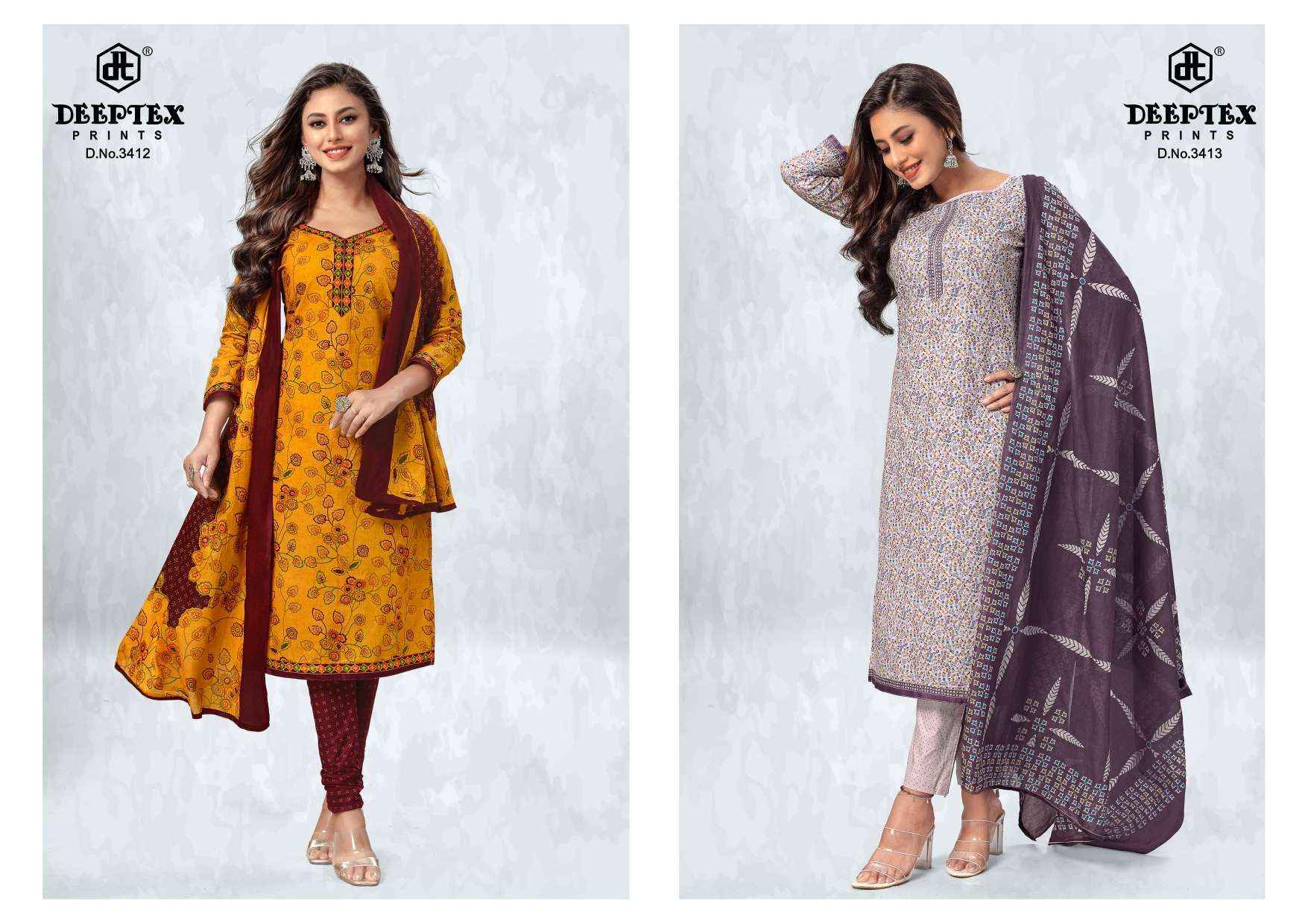 DEEPTEX PRINTS CHIEF GUEST VOL 34 COTTON DRESS MATERIAL ( 15 PCS CATALOG )